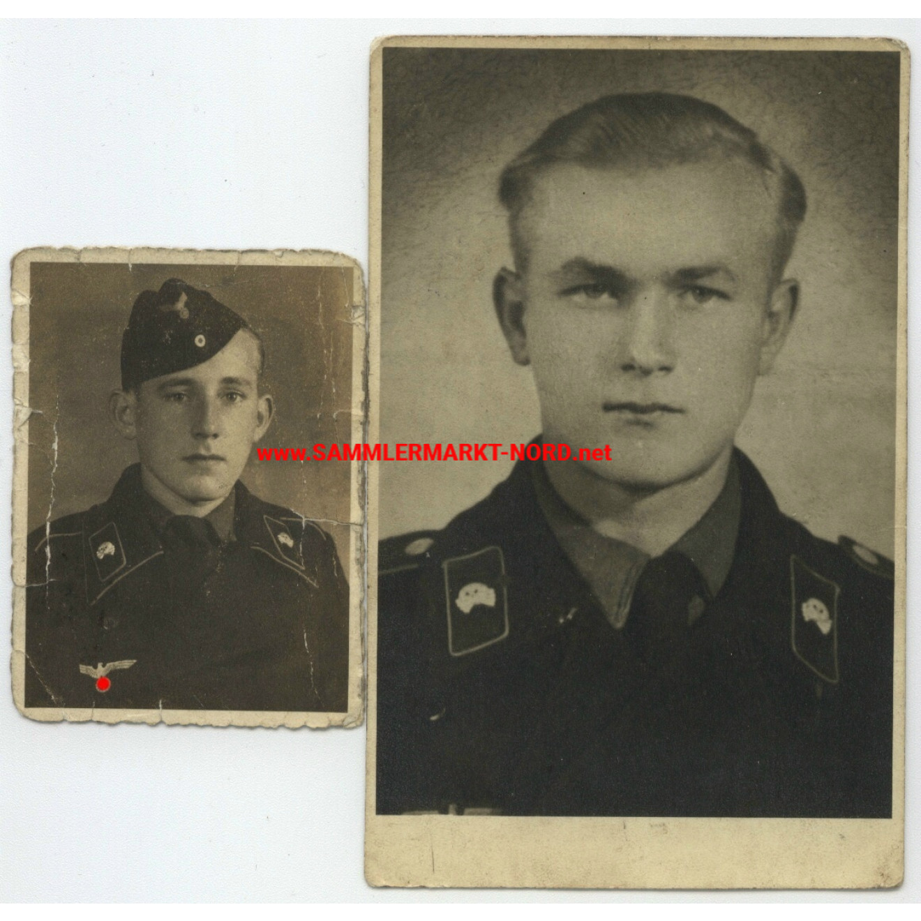 2 Fotos Soldat der Panzertruppe