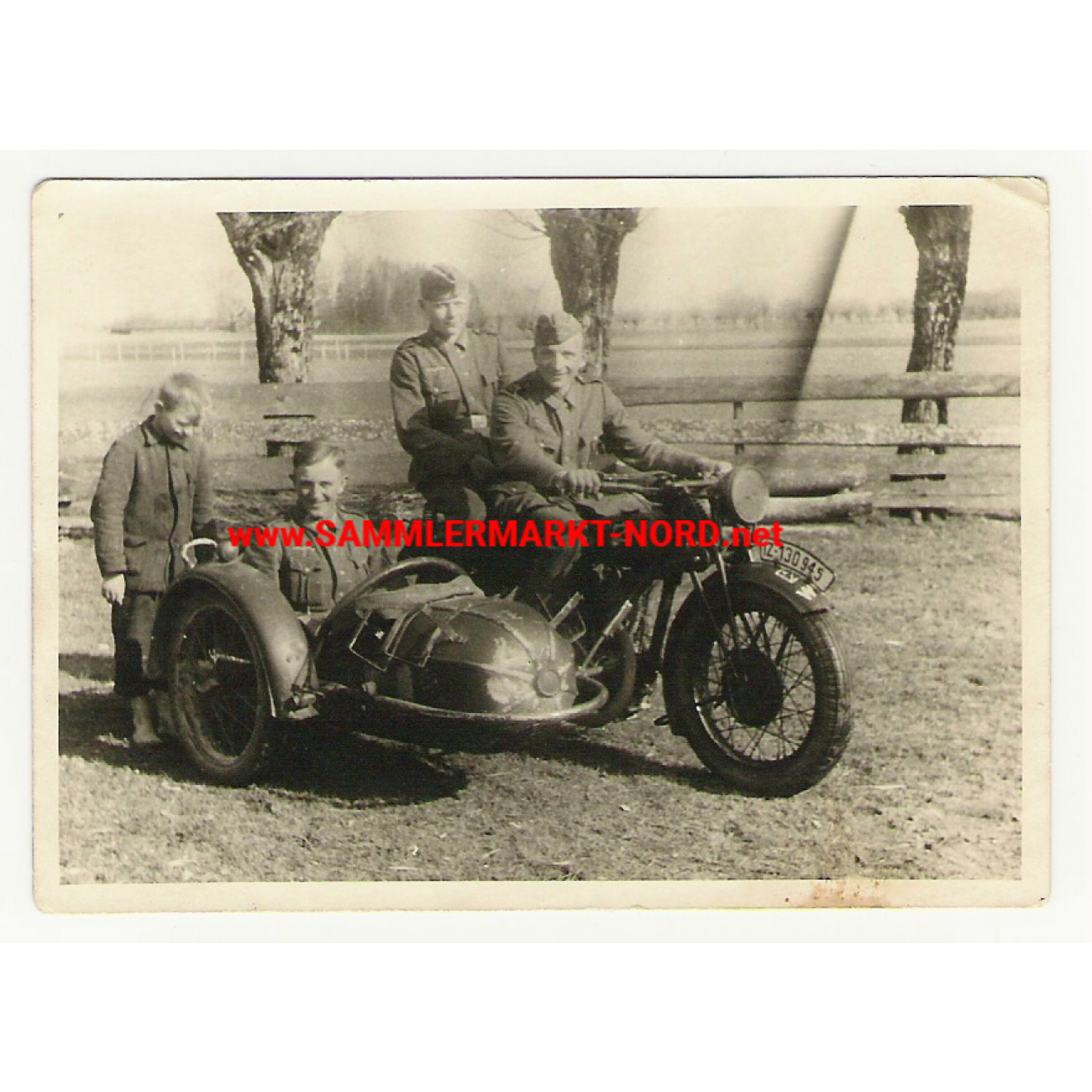 Requisitioned motorcycle (IZ 130945) for the Wehrmacht