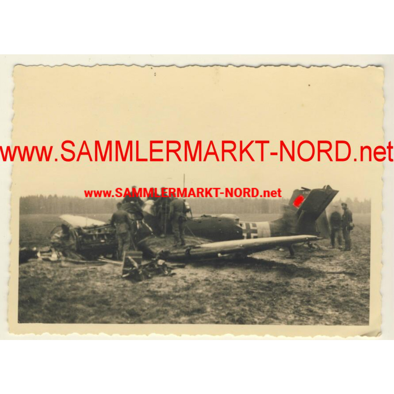 Abgestürztes deutsches Flugzeug Ju 87