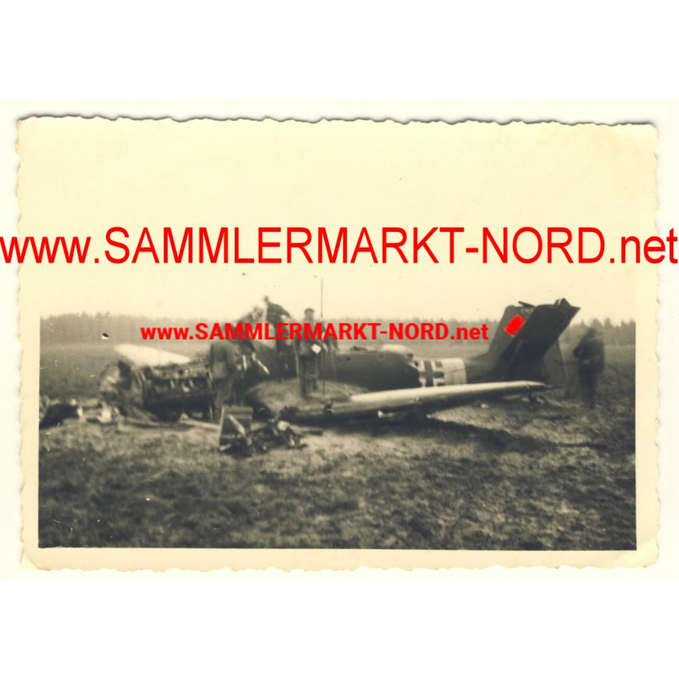 Abgestürztes deutsches Flugzeug Ju 87