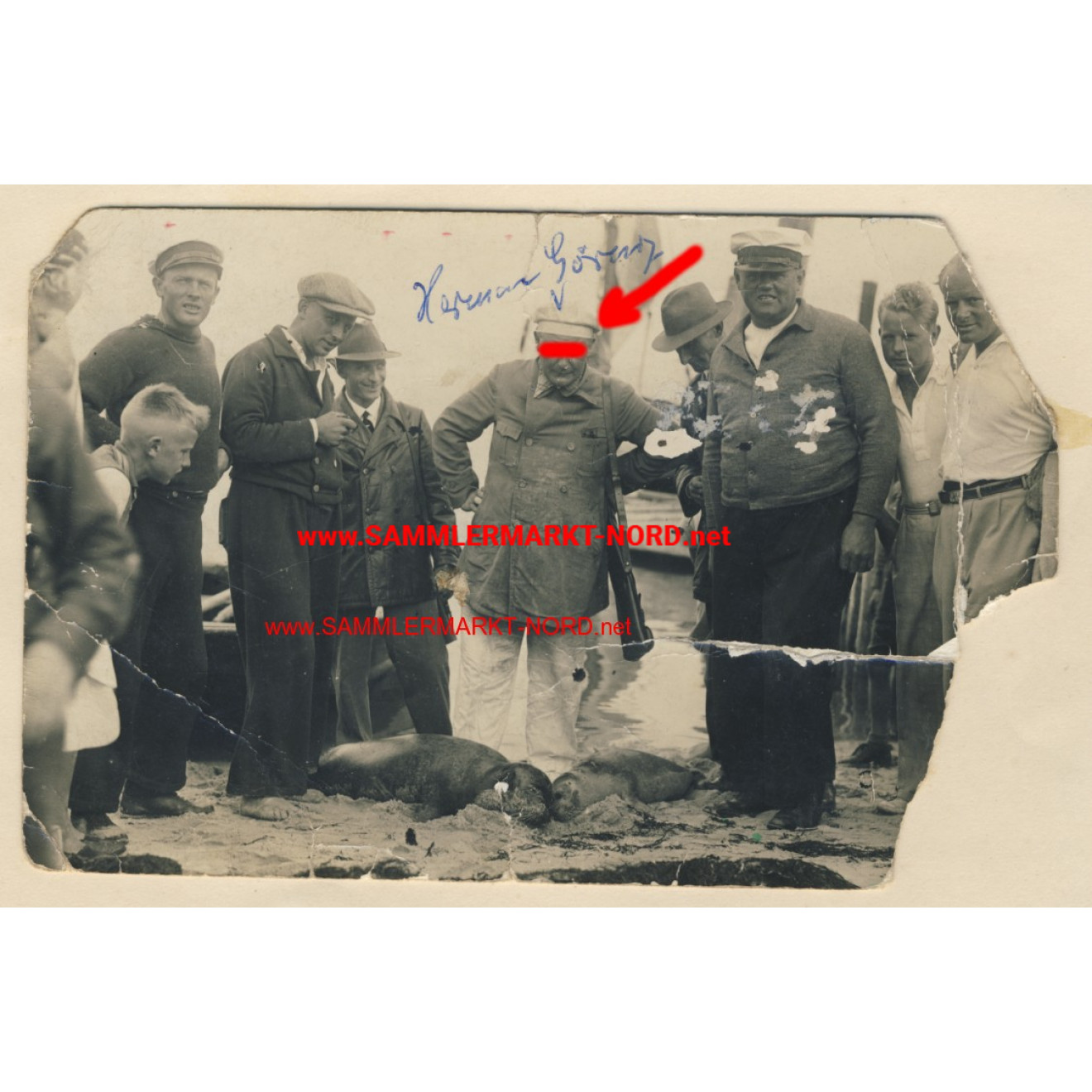 Frühes Foto Hermann Göring auf Seehundsjagd
