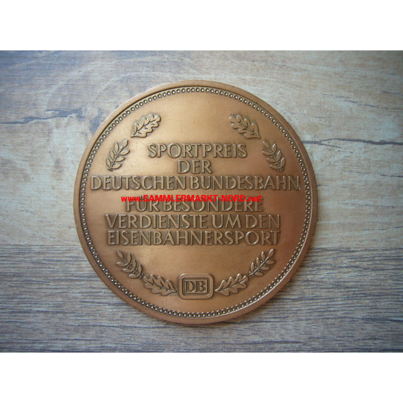 Sports award of the Deutsche Bundesbahn - medal