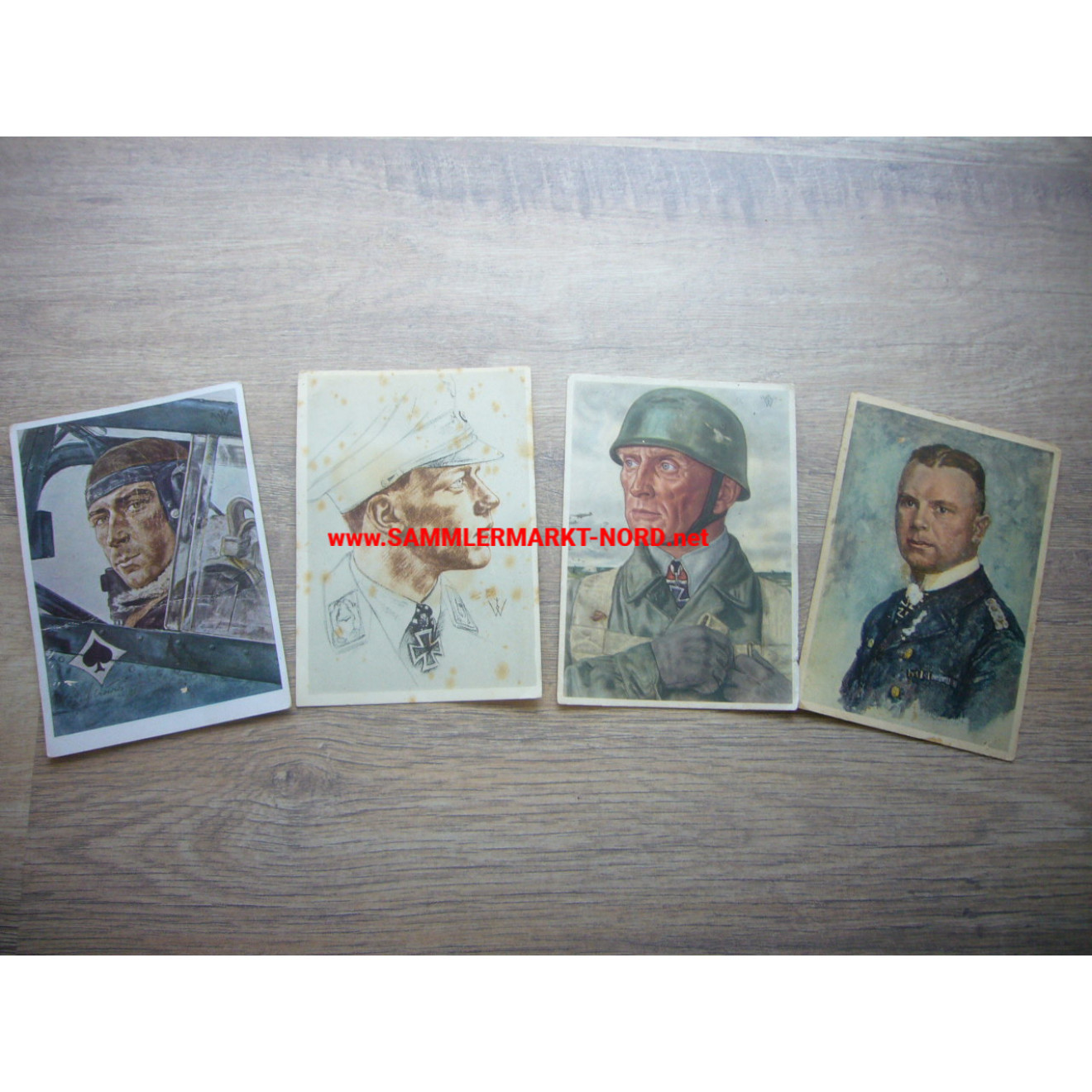 4 x Ritterkreuzträger Postkarte (Willrich usw.)