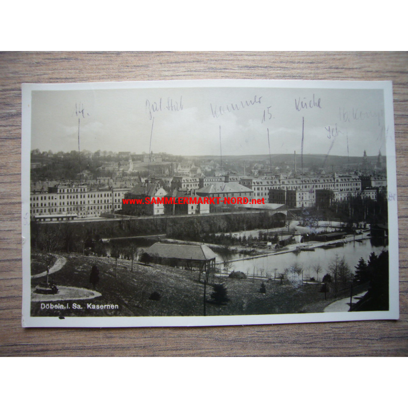Döbeln (Sachsen) - Ansicht der Kasernen - Postkarte
