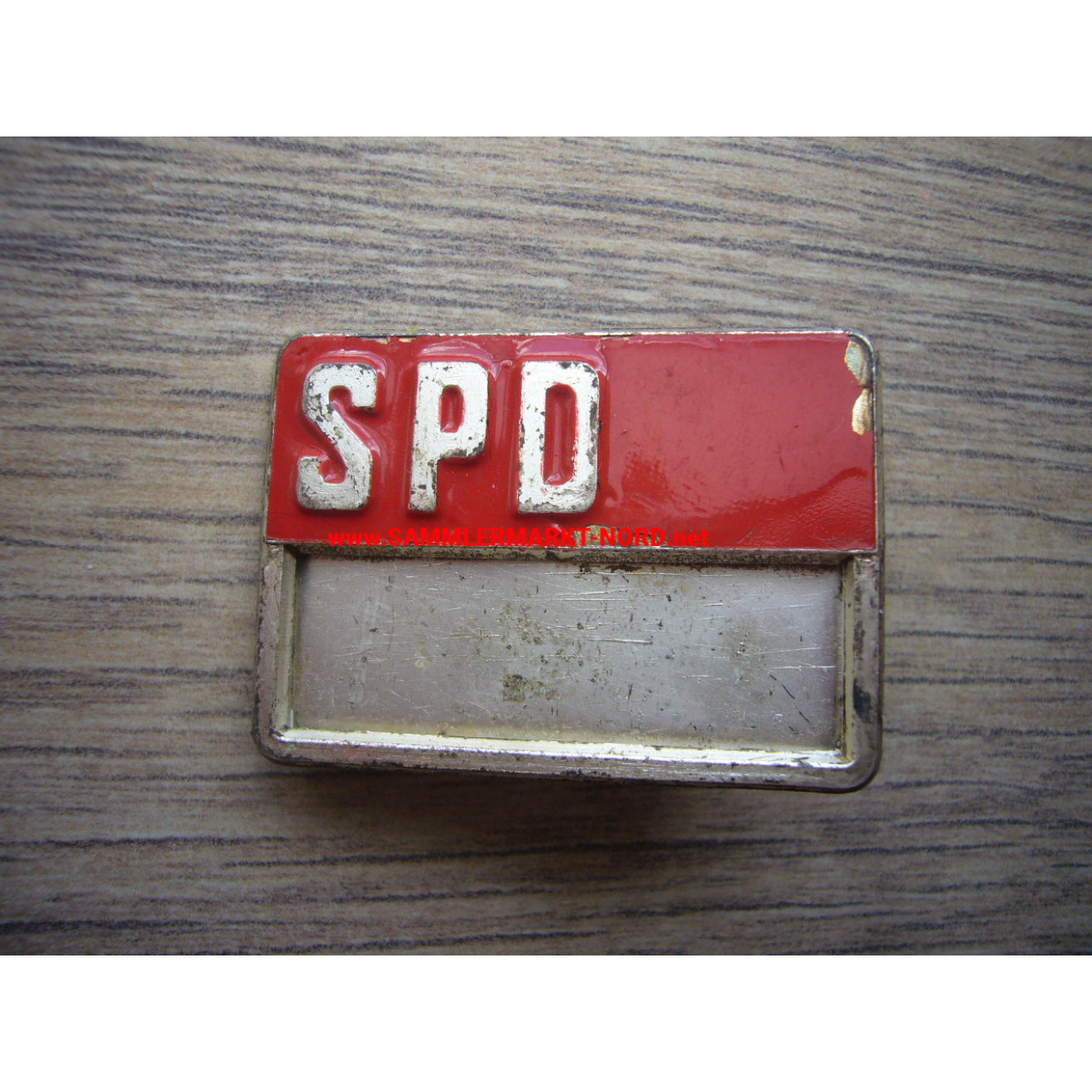 SPD Sozialdemokratische Partei Deutschlands - altes Namenschild