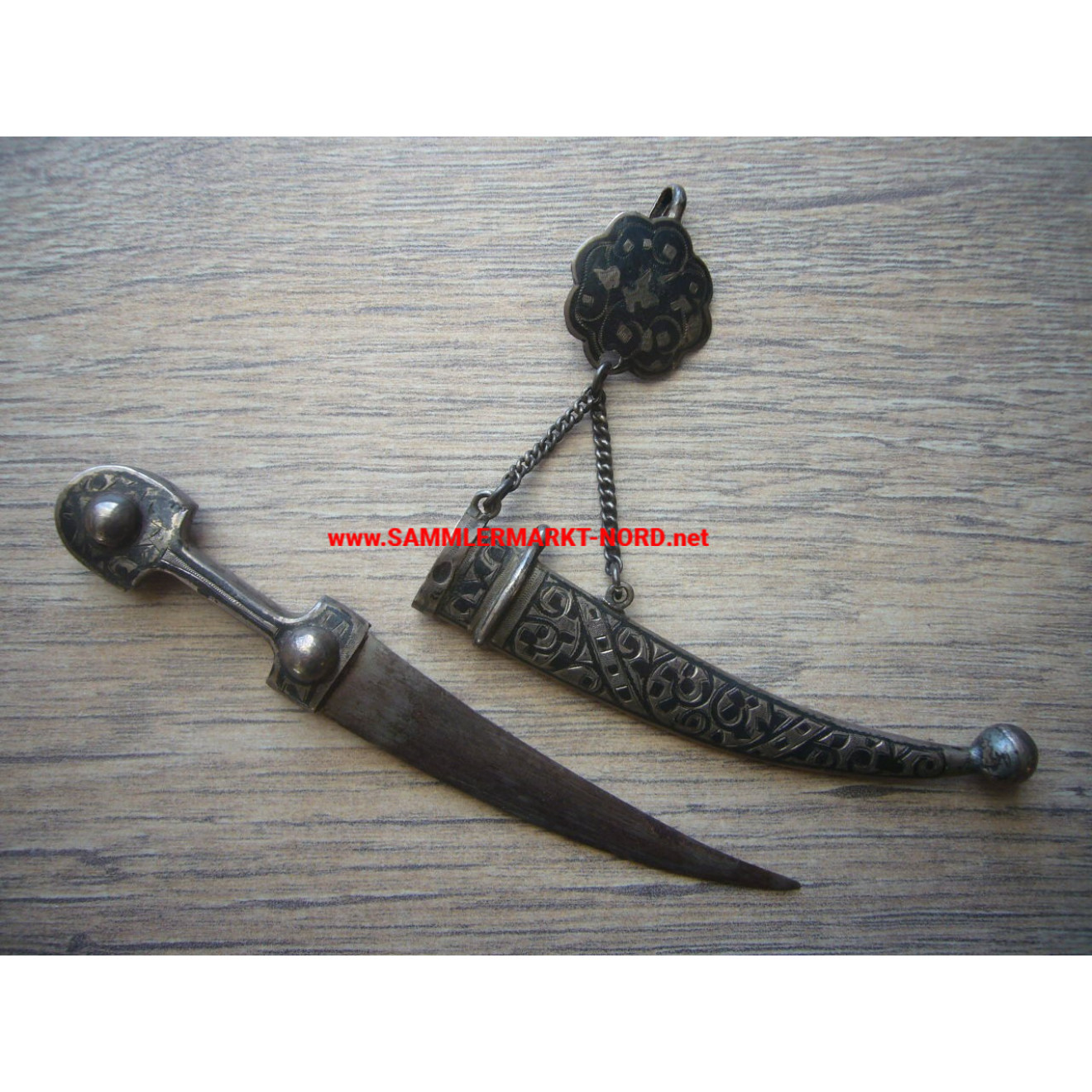 Osmanischer Krummdolch (Silber) - Miniatur / Brieföffner
