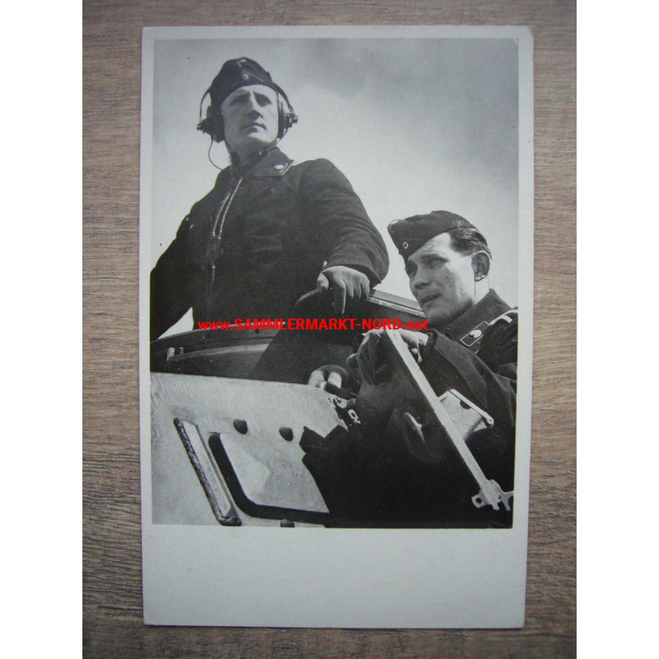 Tank men pave the way - postcard