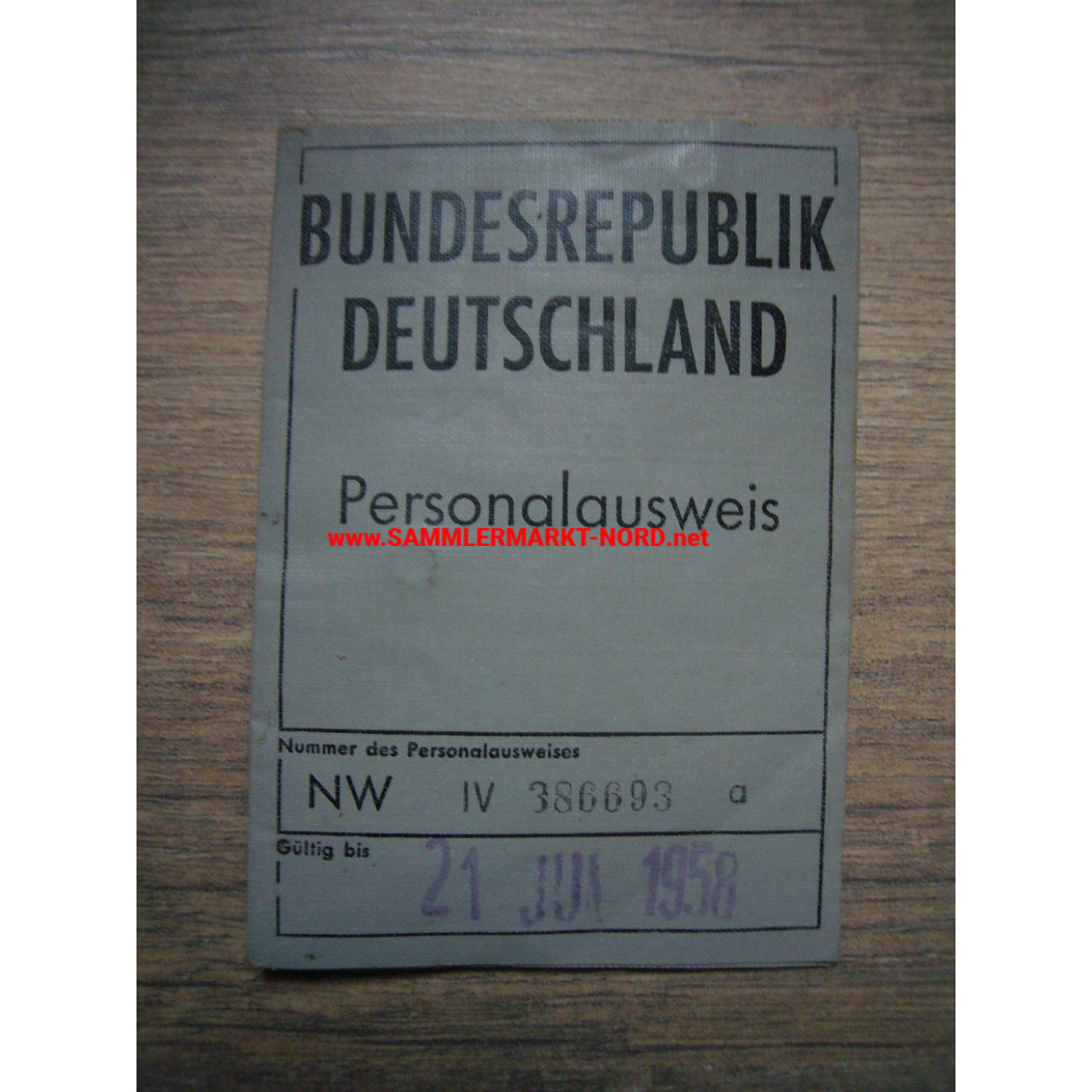 BRD - Personalausweis 1953