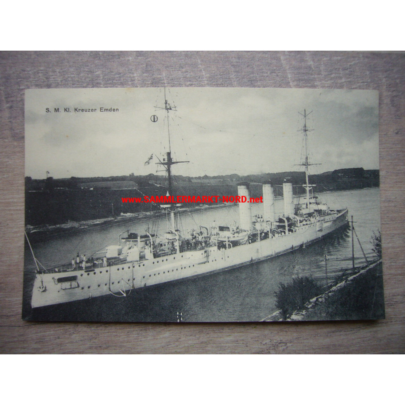 S.M. Kleiner Kreuzer Emden - Postkarte
