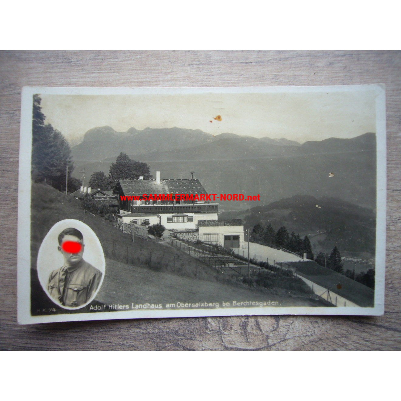 Adolf Hitler's country house on Obersalzberg - postcard