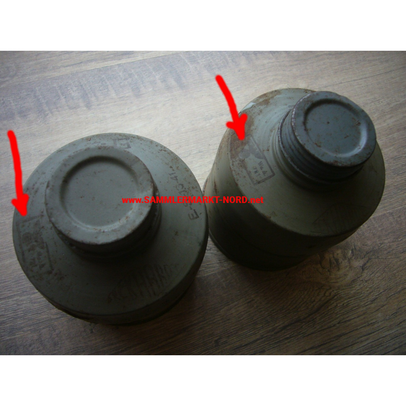 Czech gas mask filter (WH stamp), Eckhard, type EF-2