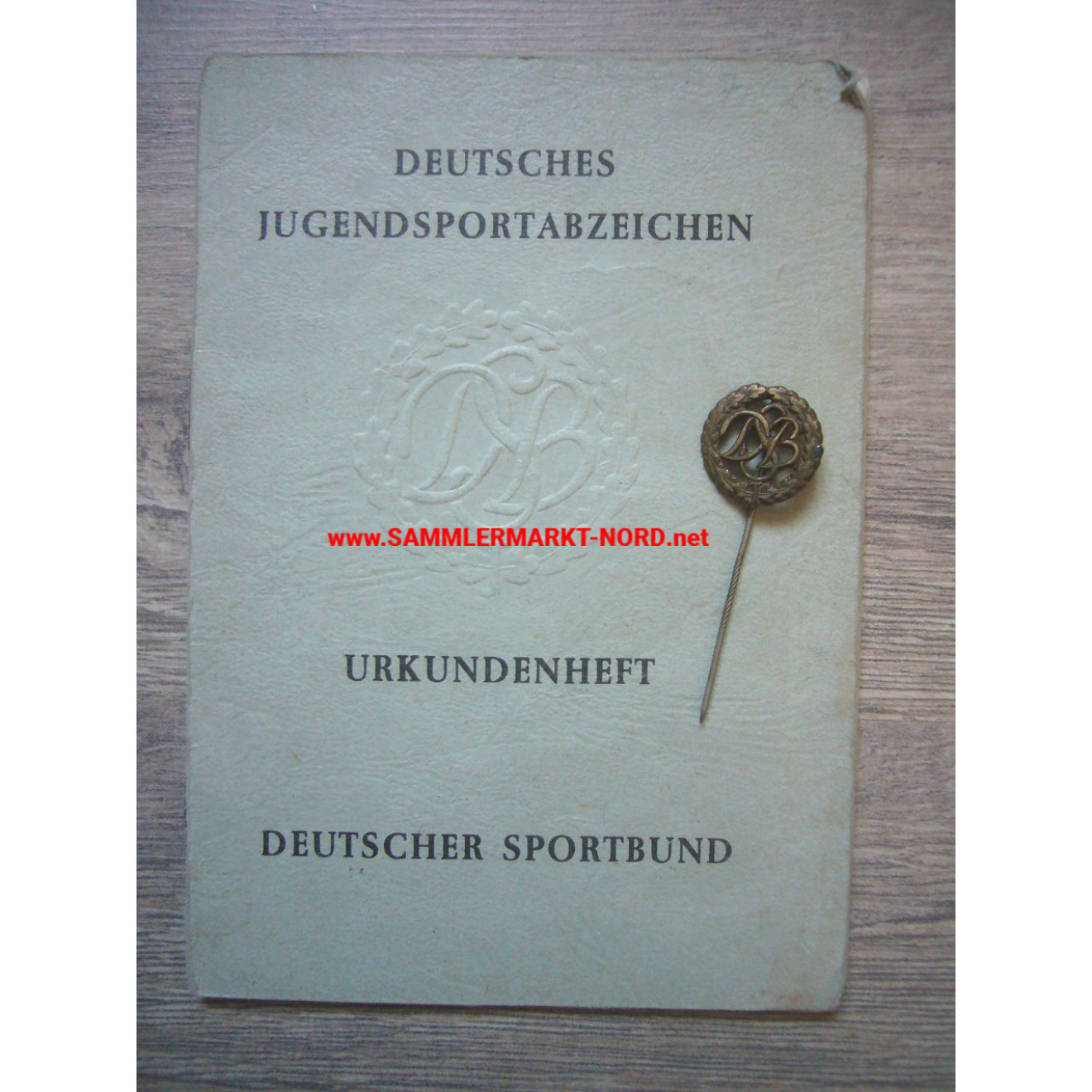 DSB German youth sports badge - certificate booklet & badge