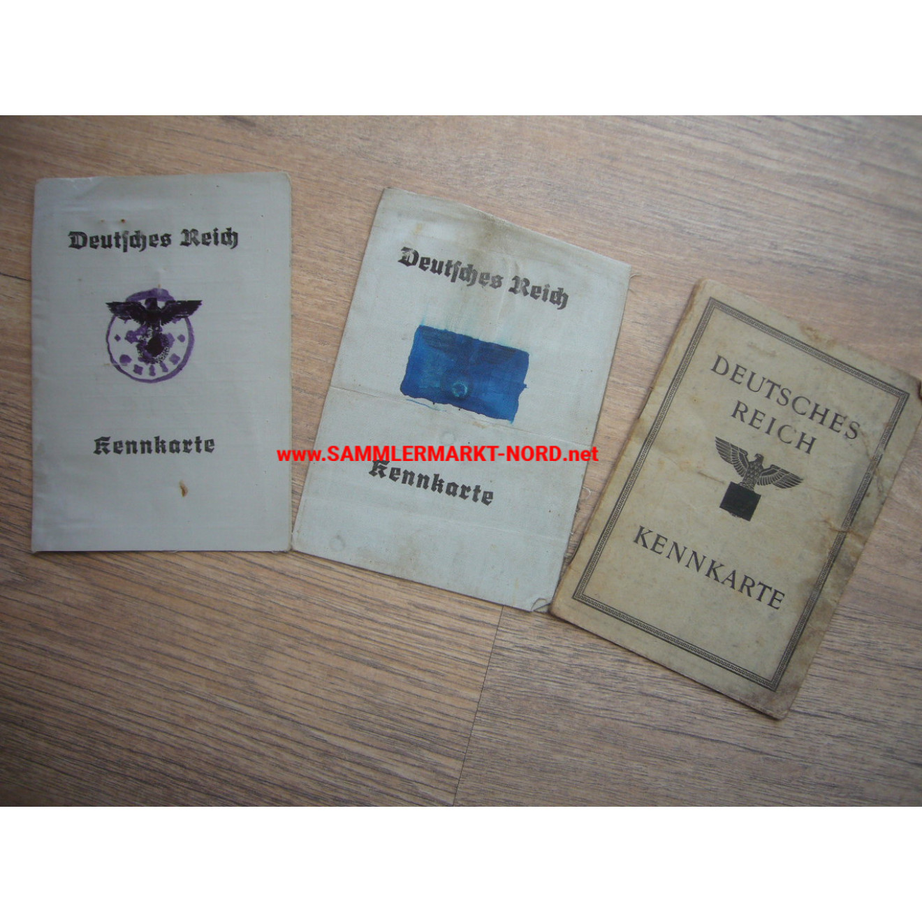 3 x Deutsches Reich - Kennkarte