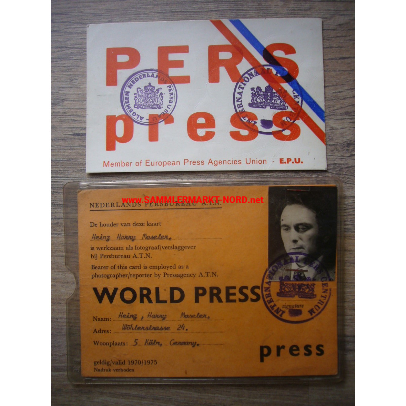 Netherlands - Nederlands Persbureau - Press ID card