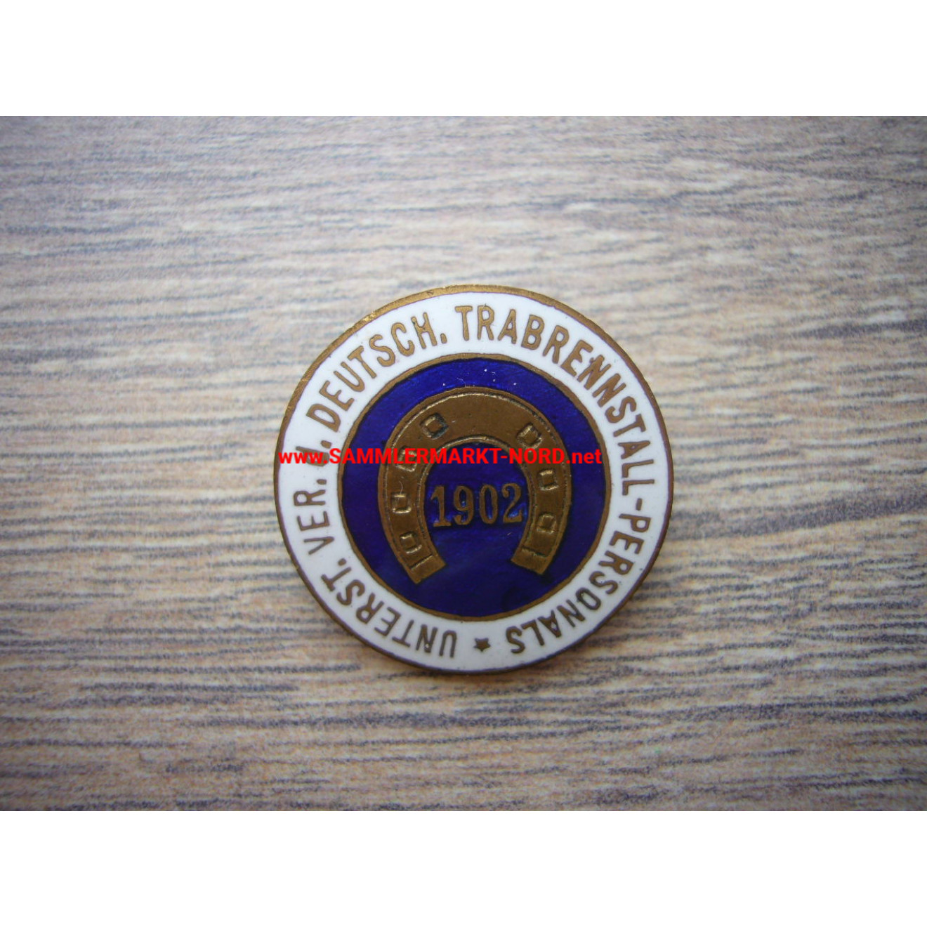Support association of the German harness racing staff 1902 - badge