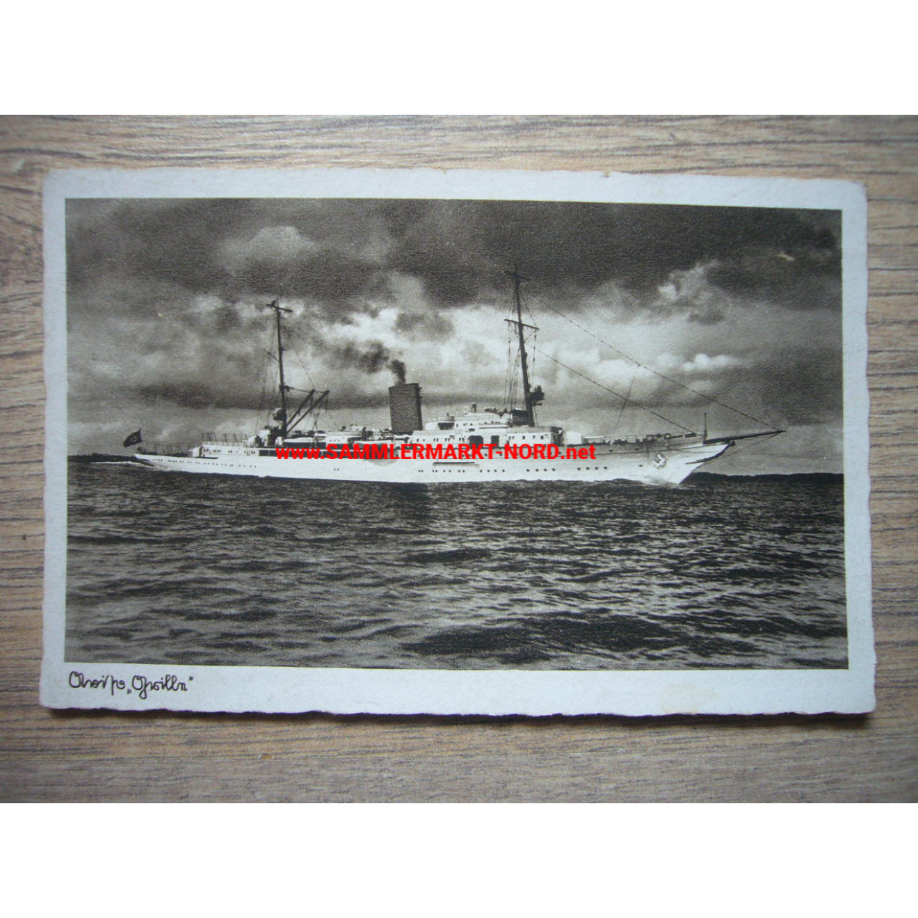 Kriegsmarine - state yacht Aviso Grille - postcard