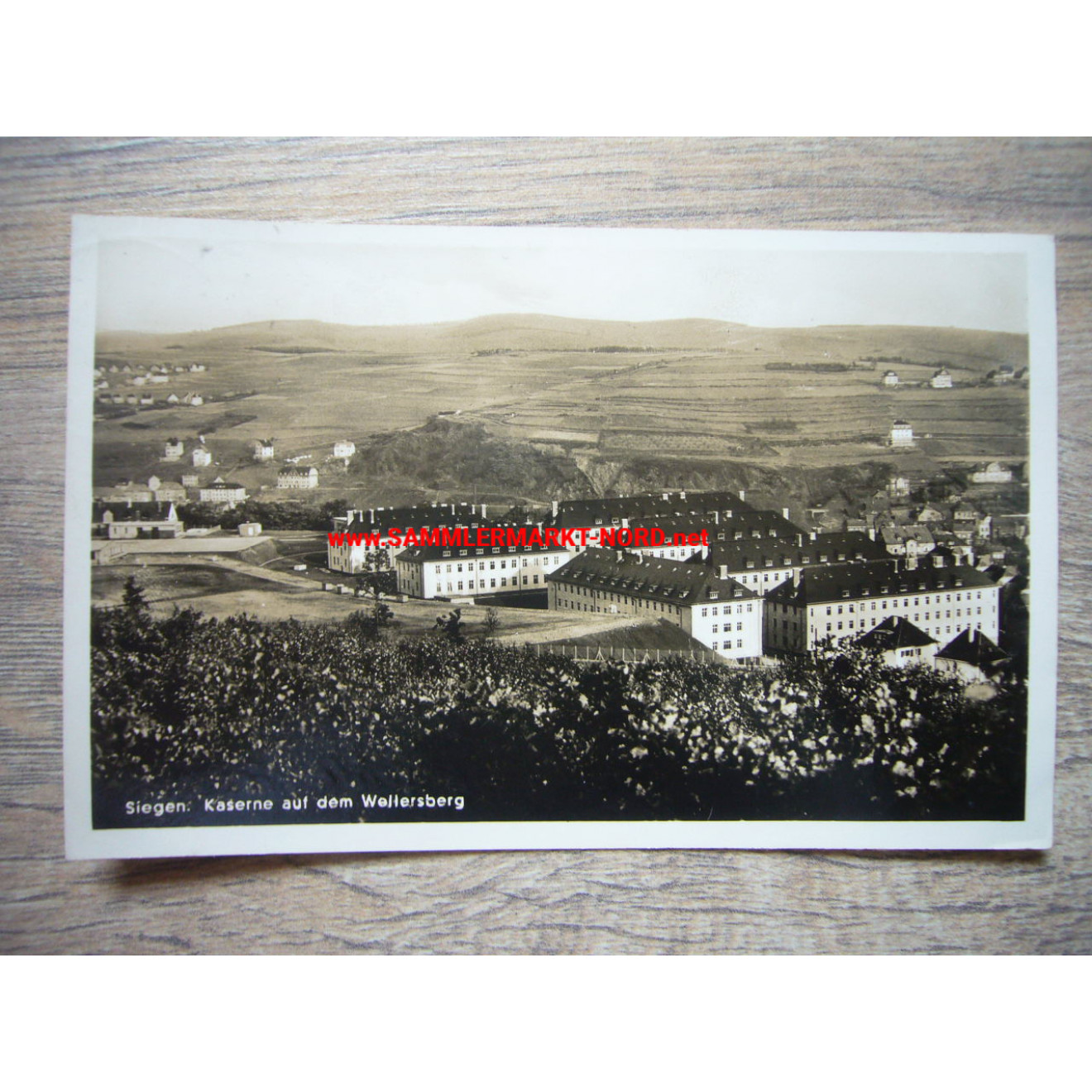 Siegen - barracks on the Wellersberg - postcard