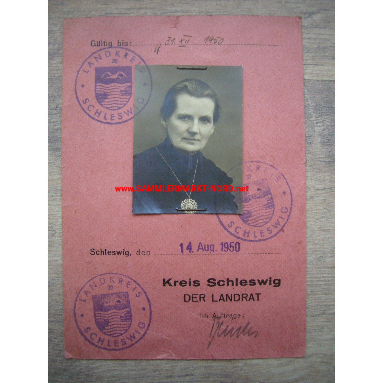 Temporary ID - Schleswig 1950