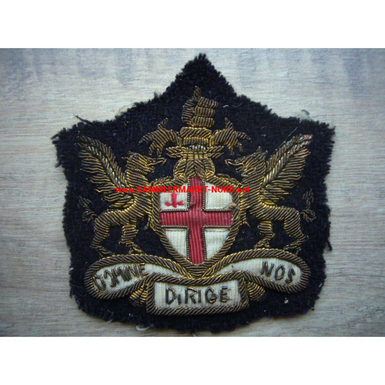 Großbritannien - Royal London Miliz - Mützenabzeichen "Domine Dirige Nos"