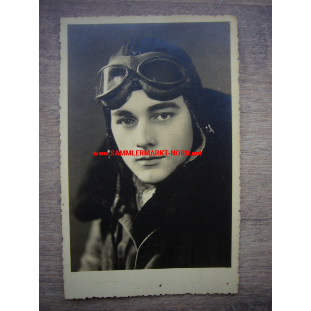Air force pilot with aviator head cap