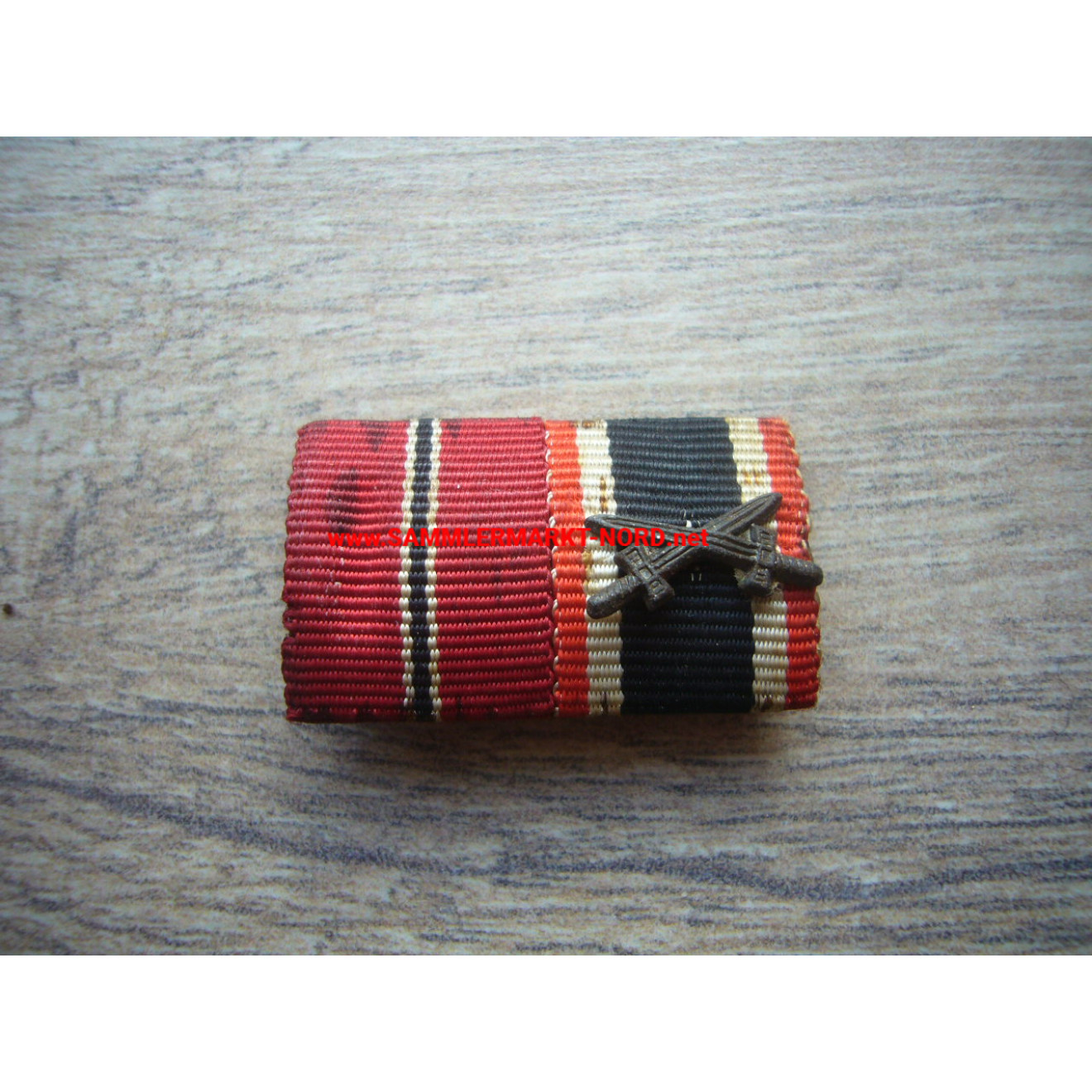 Ribbon Clasp - East Medal 1941/42 & War Merit Cross 2nd Class with Swords