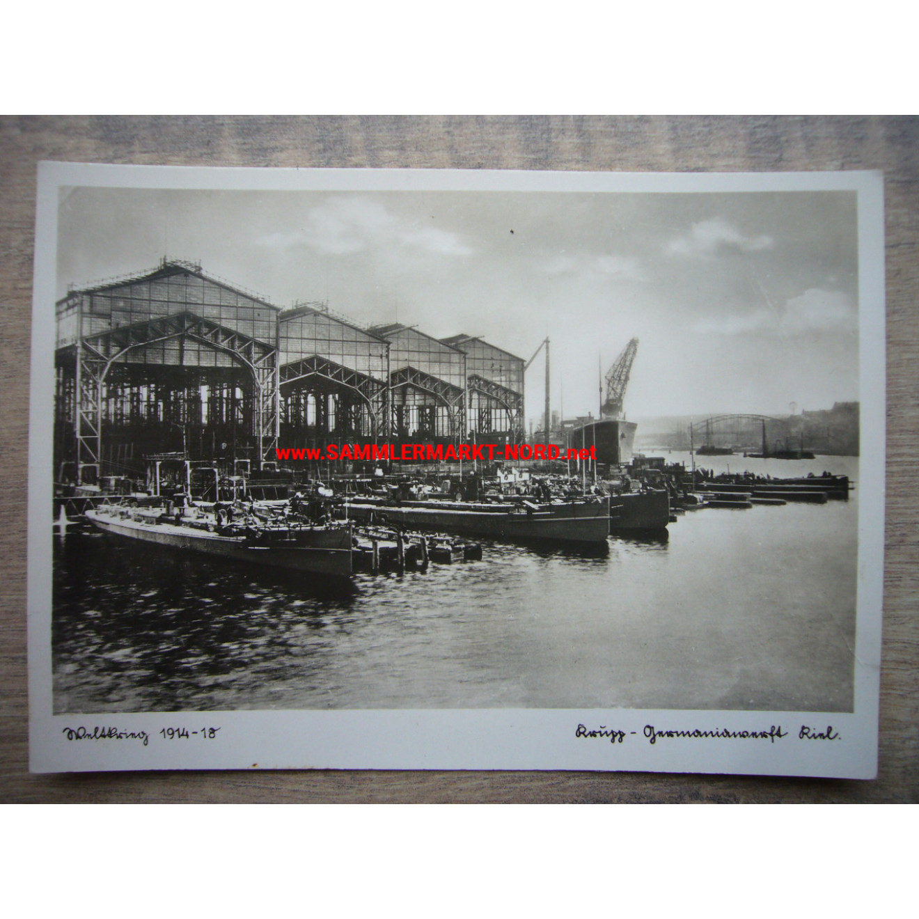 Krupp Germania Shipyard Kiel - World War 1914 - 1918