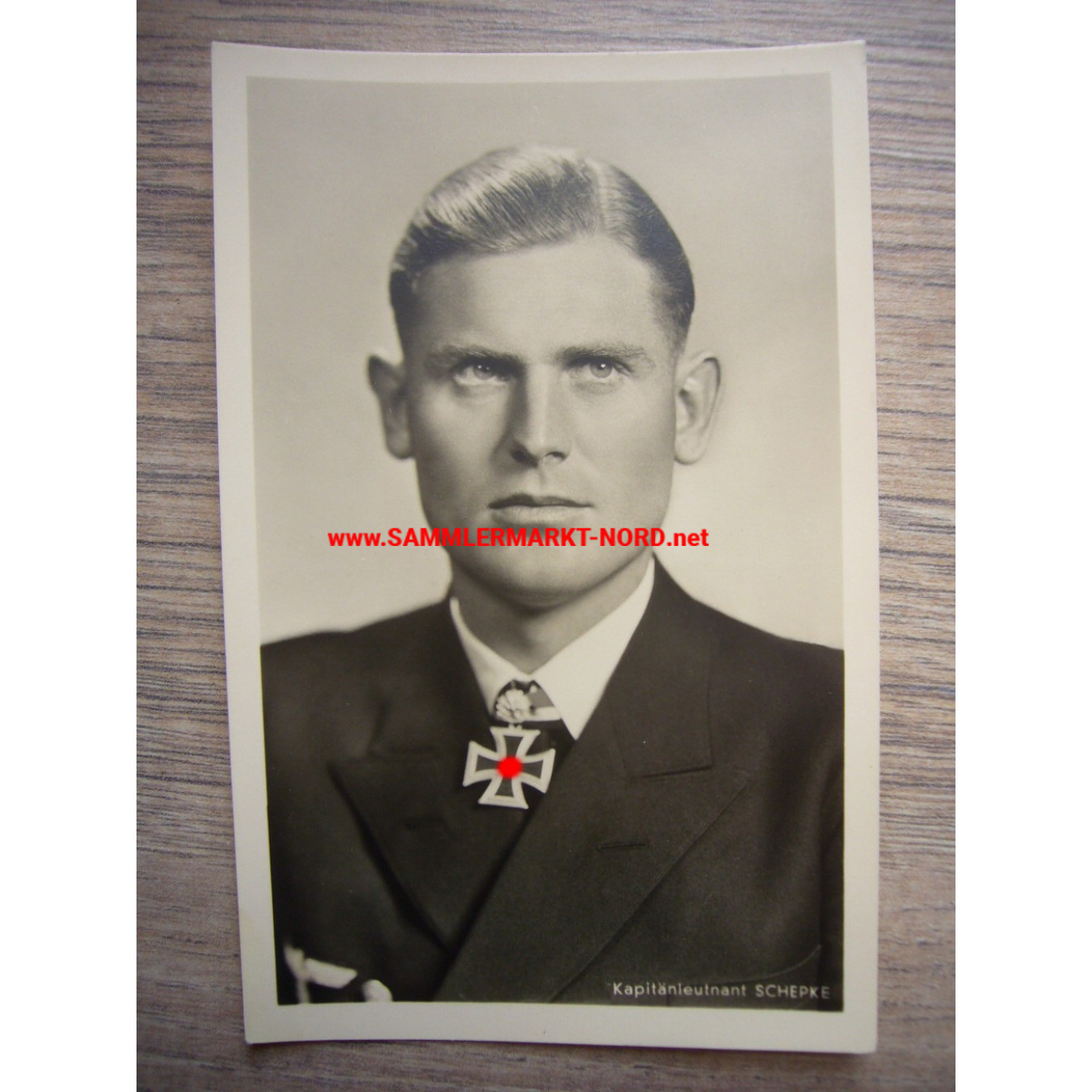 Kapitänleutnant Joachim Schepke (U-Boot Kommandant) - Hoffmann Postkarte