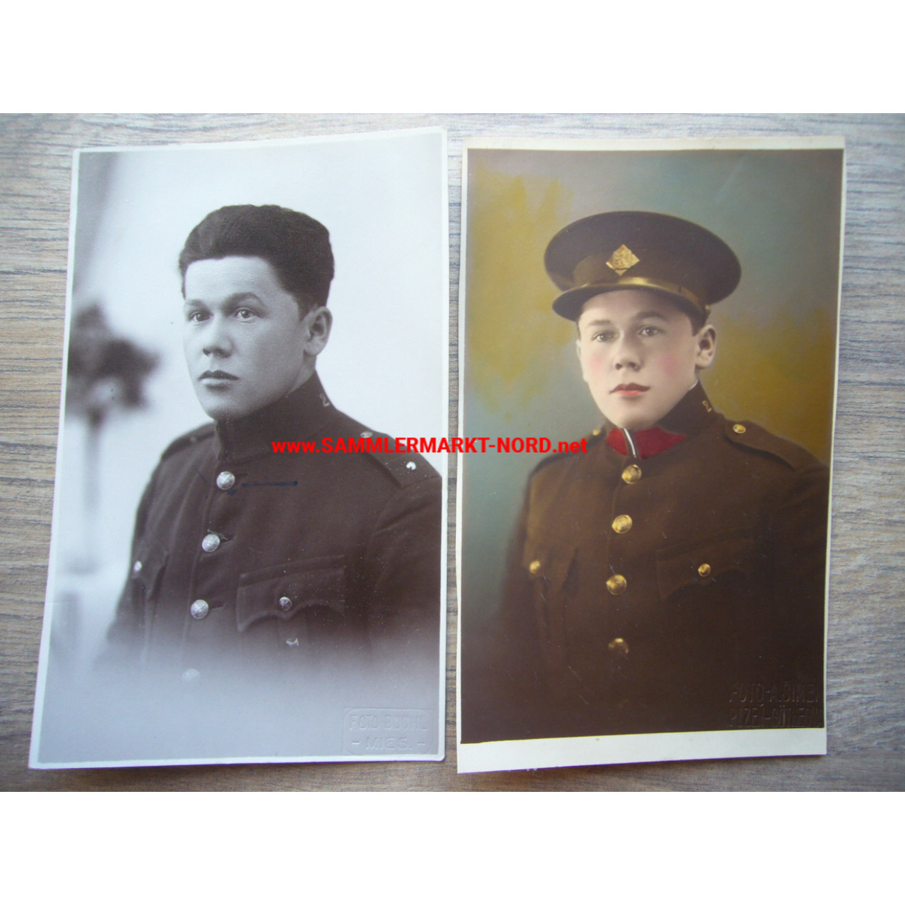 Czechoslovakia / Sudetenland - 2 x Soldiers Portrait
