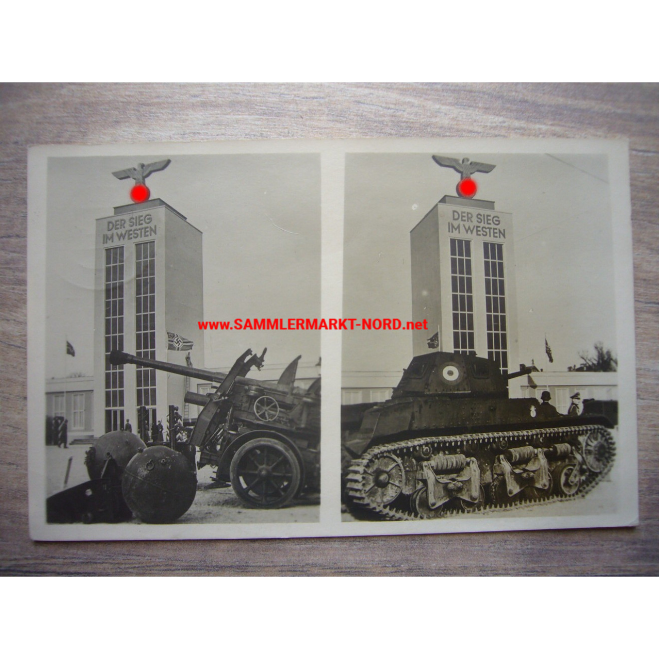 Ausstellung "Der Sieg im Westen" - Postkarte 1941