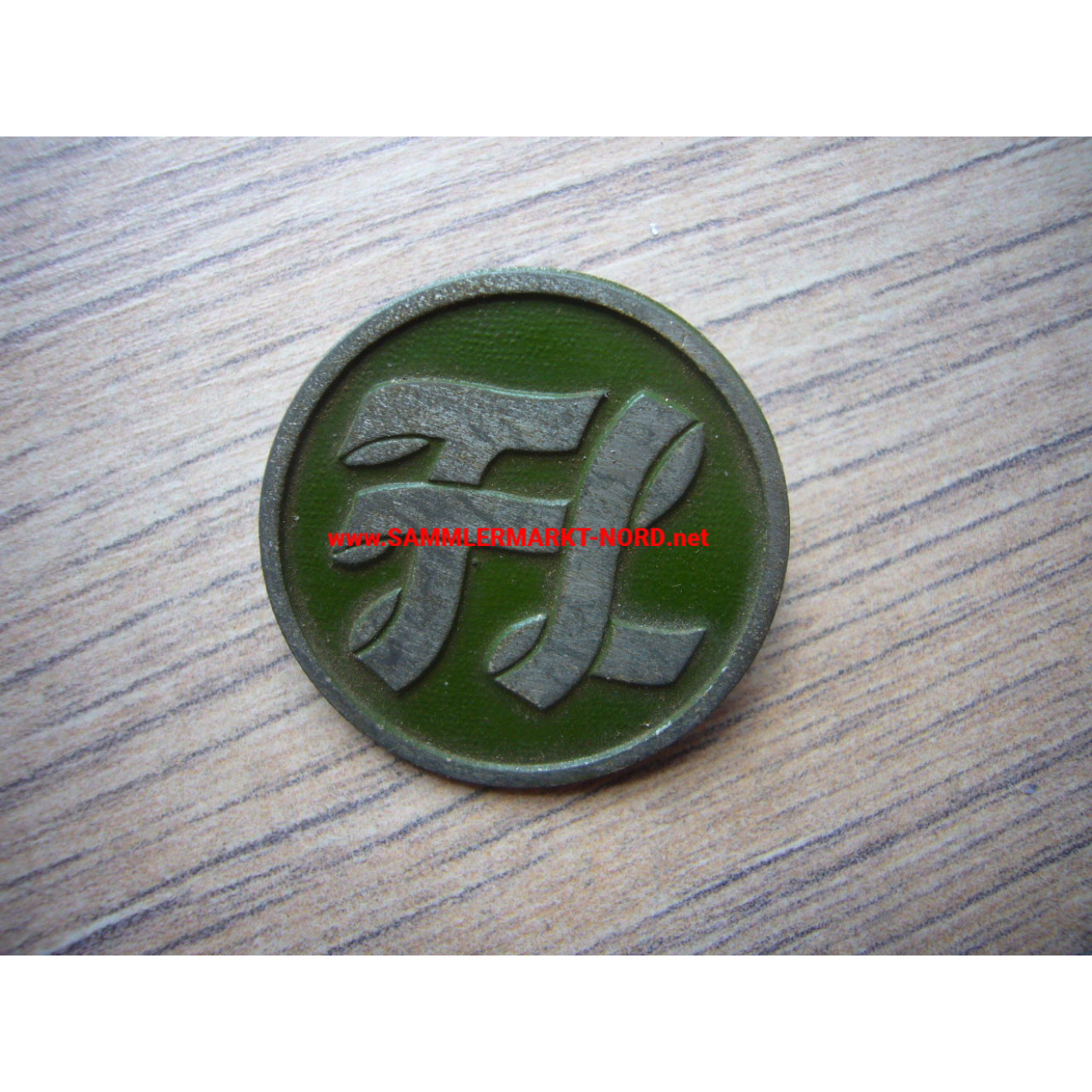 FAHLBERG-LIST company, Magdeburg - armaments factory - identity badge for employees (green)