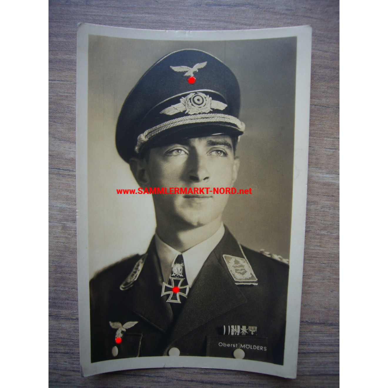 Luftwaffe - Oberst Werner Mölders - Hoffmann Postkarte