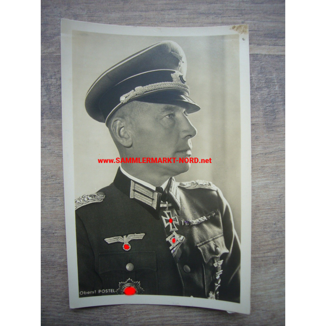Oberst Georg-Wilhelm Postel - Hoffmann Postkarte
