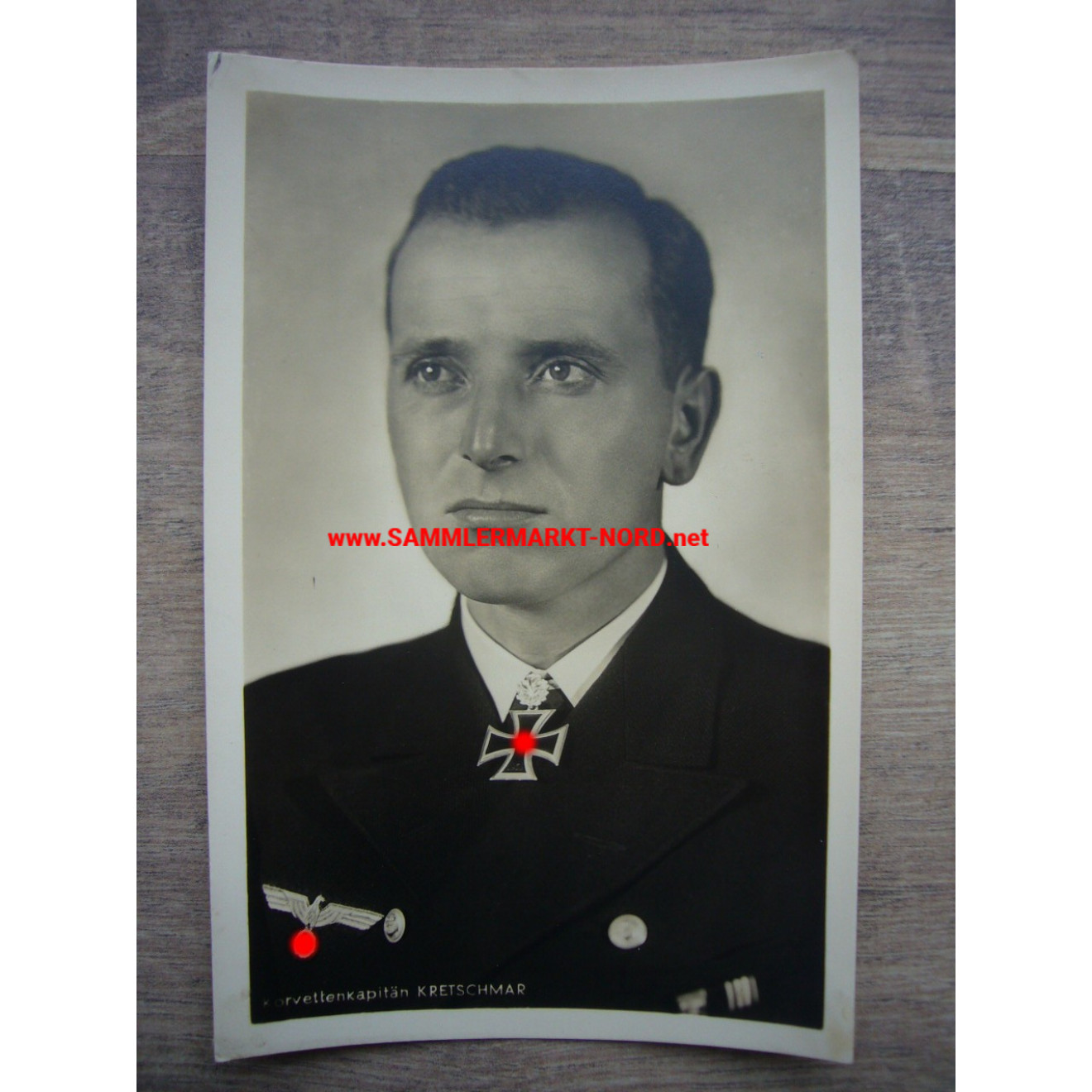Corvette Captain OTTO KRETSCHMAR (submarine) - Hoffmann postcard