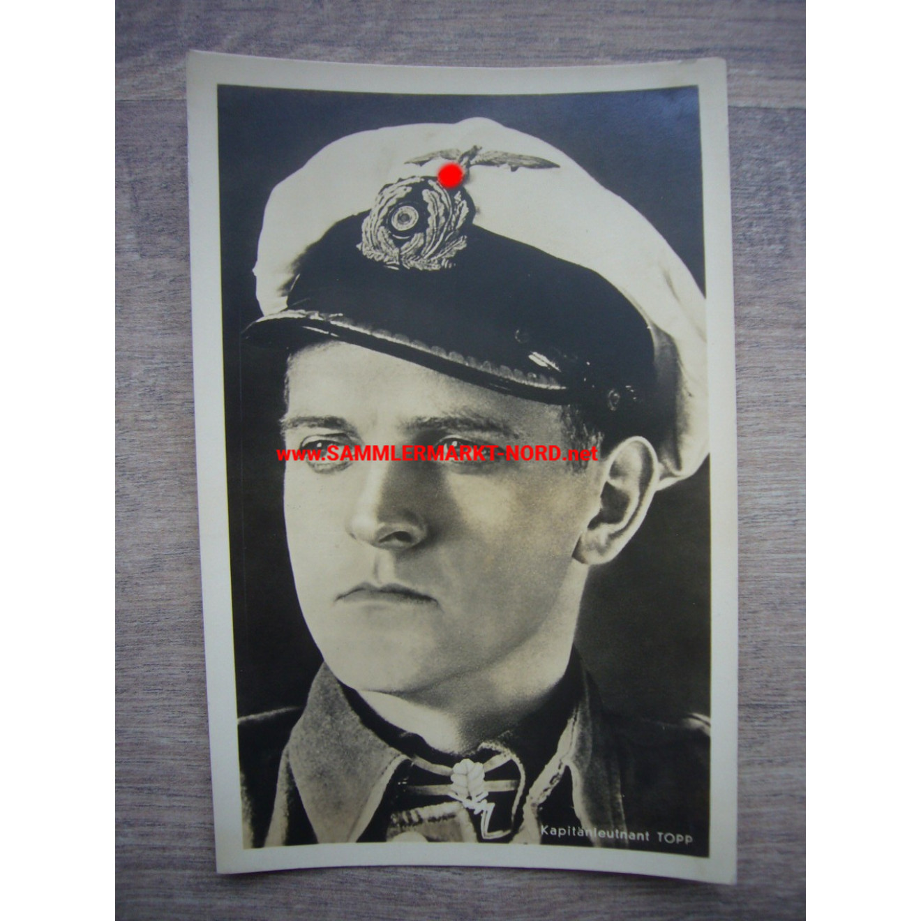 Corvette Captain ERICH TOPP (submarine) - Hoffmann postcard