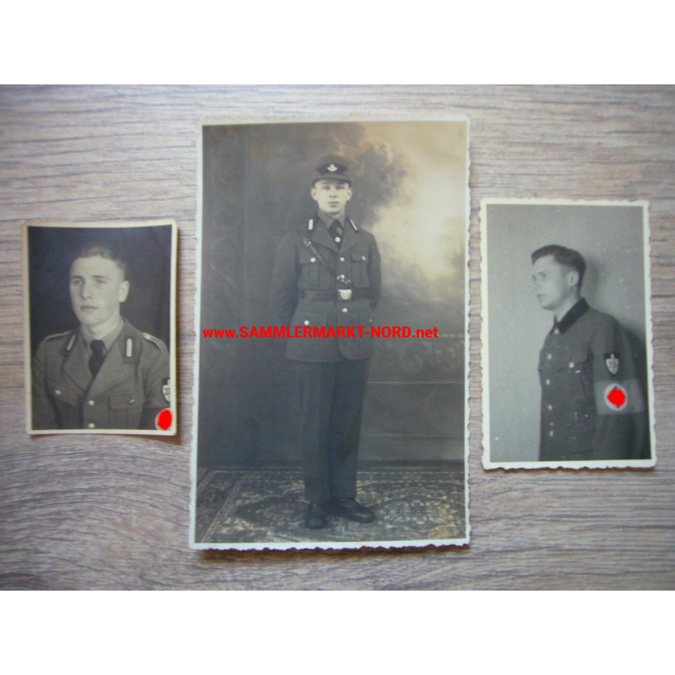 3 x portrait photo RAD Reich Labour Service
