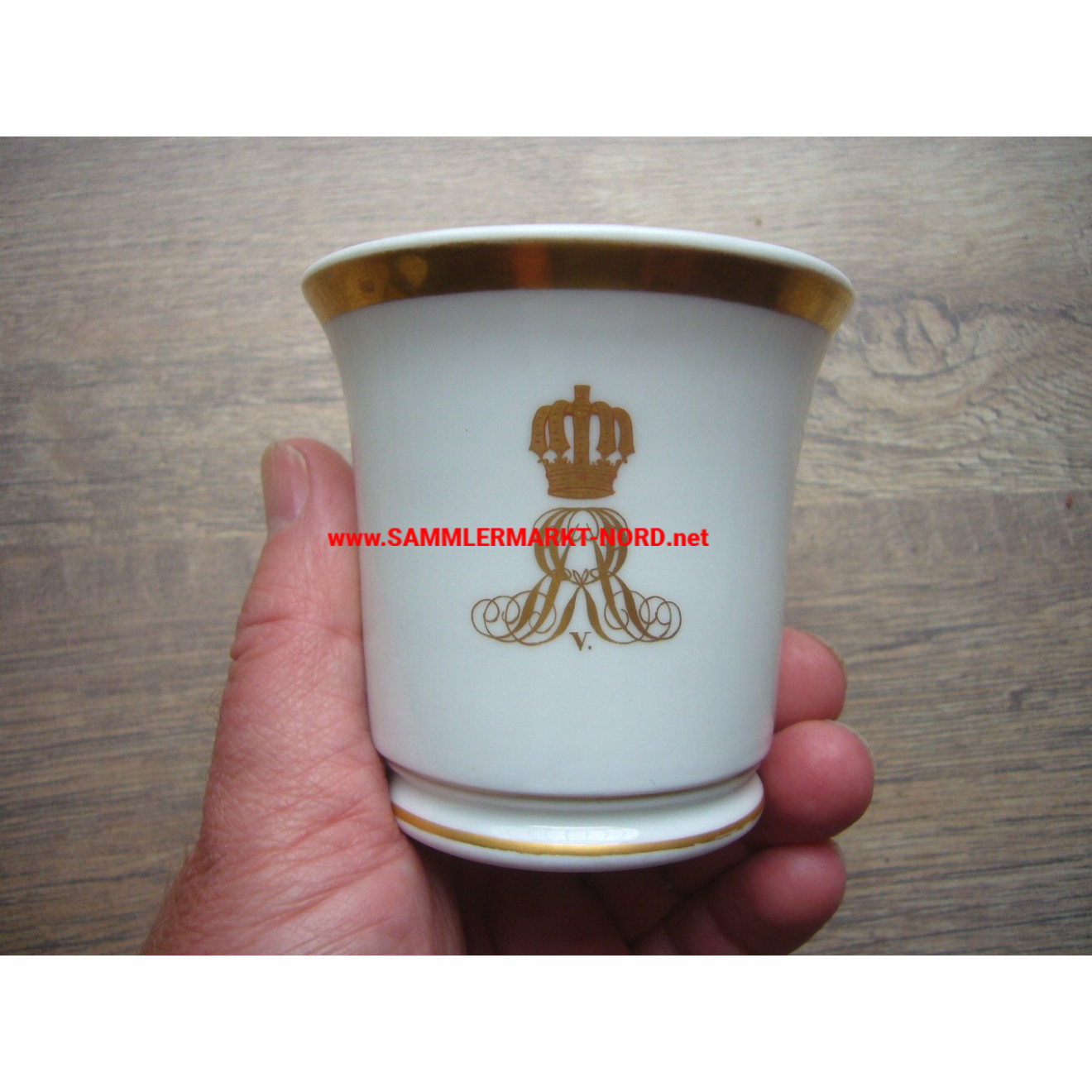 KPM Porcelain Cup - King George V of Hanover (1851-1878)