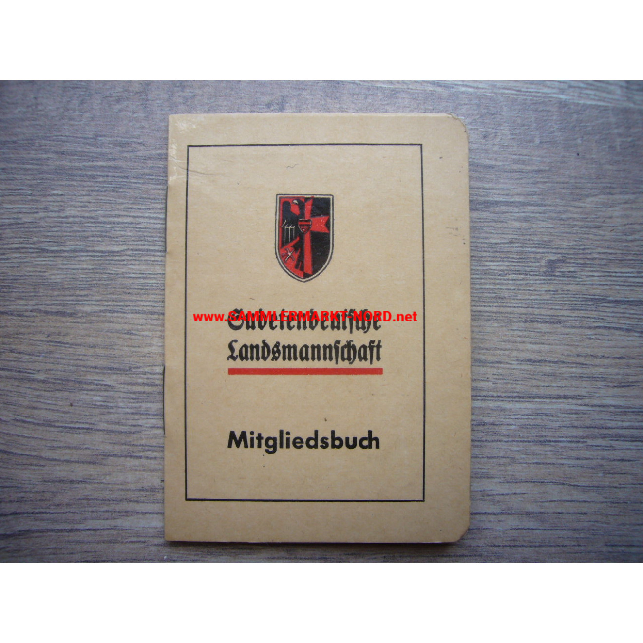 Sudetendeutsche Landsmannschaft - Mitgliedsbuch