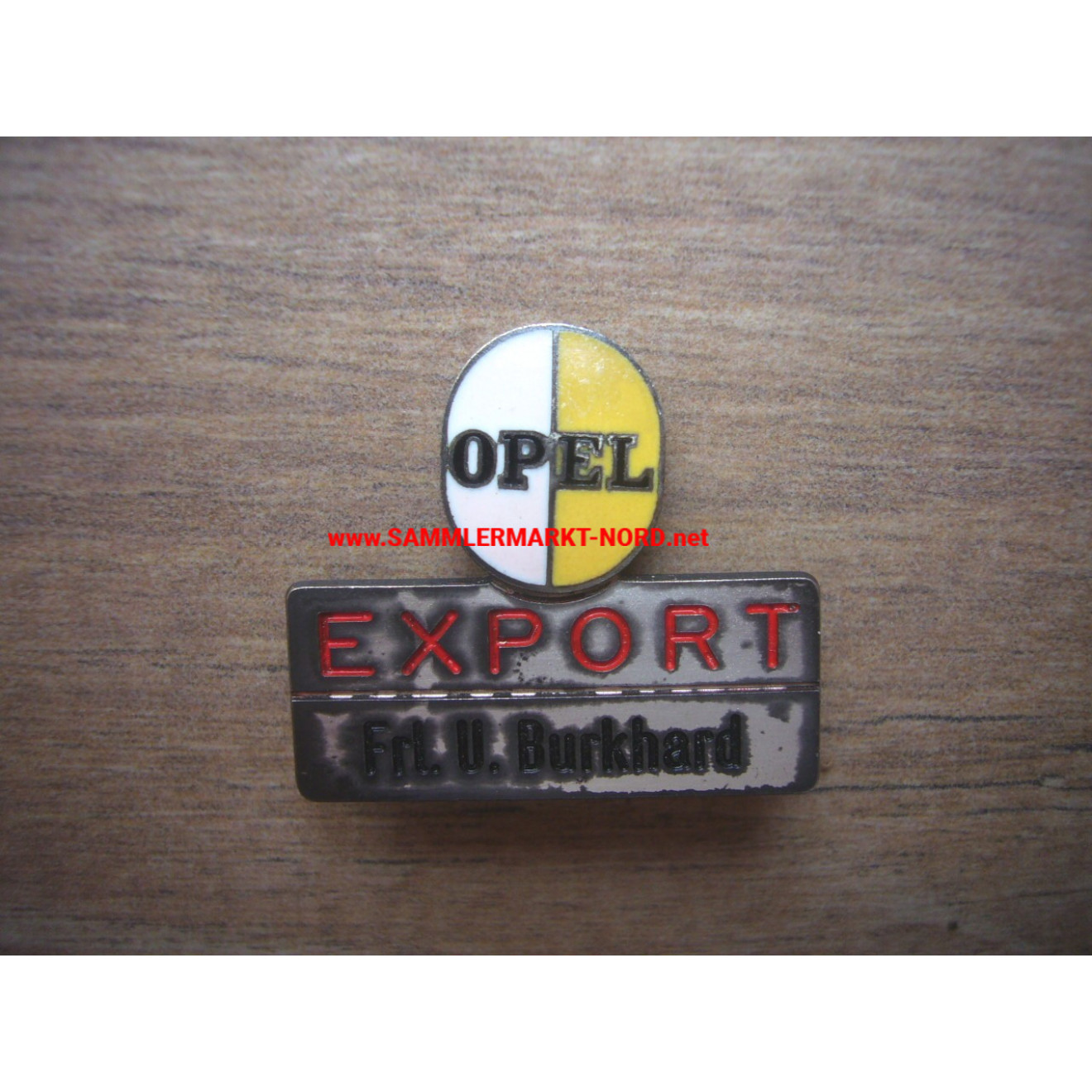 Adam OPEL AG, Automobiles - Name badge for an employee in the export department