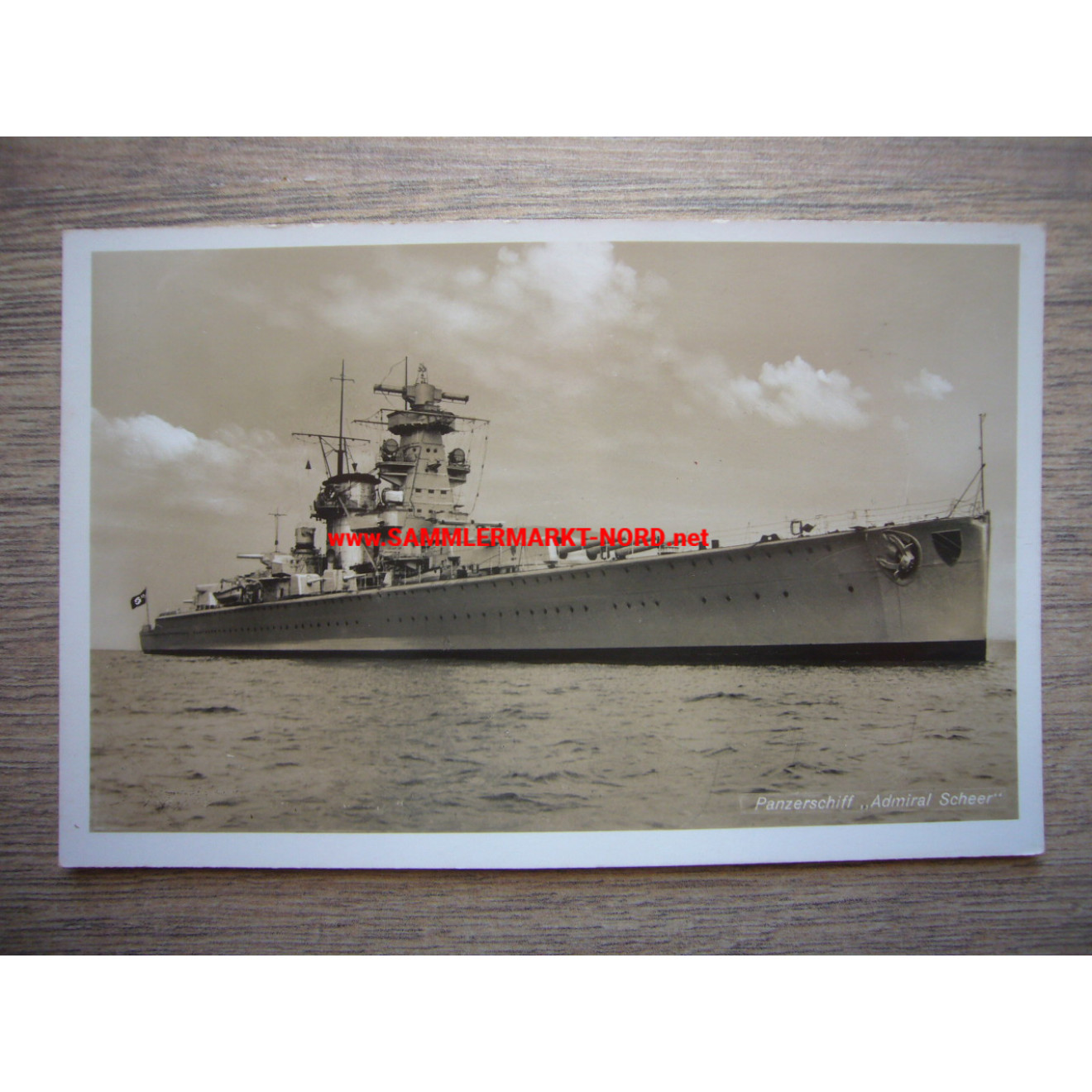 Kriegsmarine - armoured ship "Admiral Scheer" - postcard