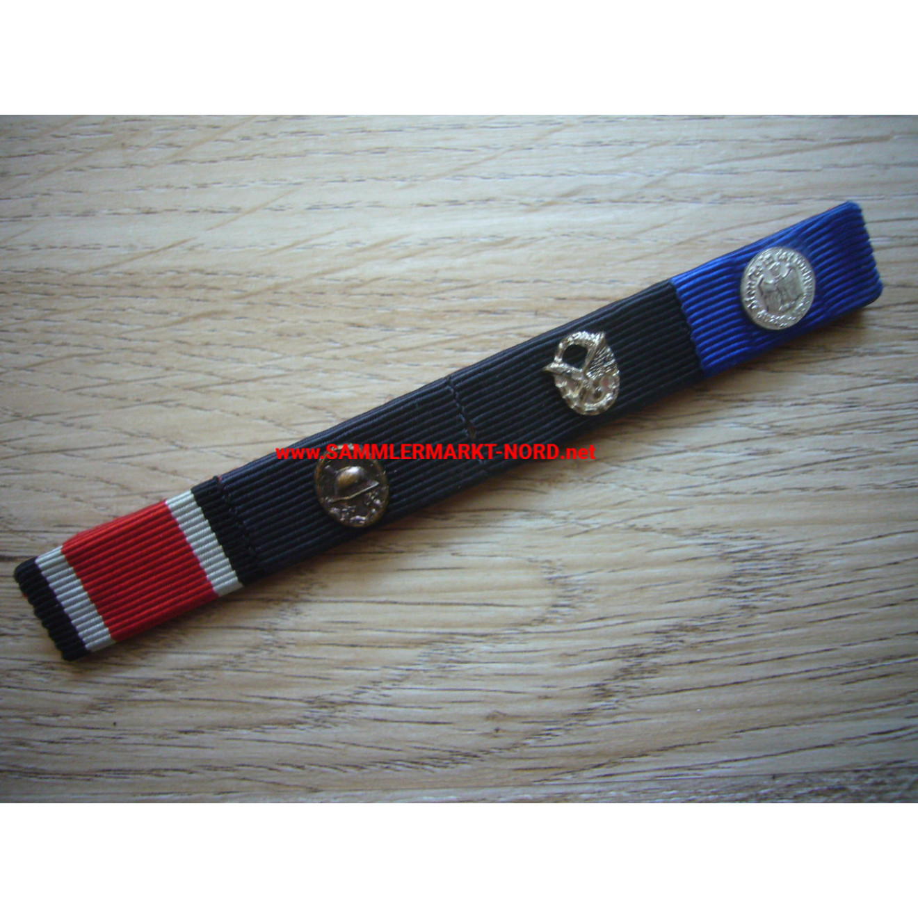 Ribbon 1957 - Iron Cross, Wound Badge, Air Gunner Badge,...