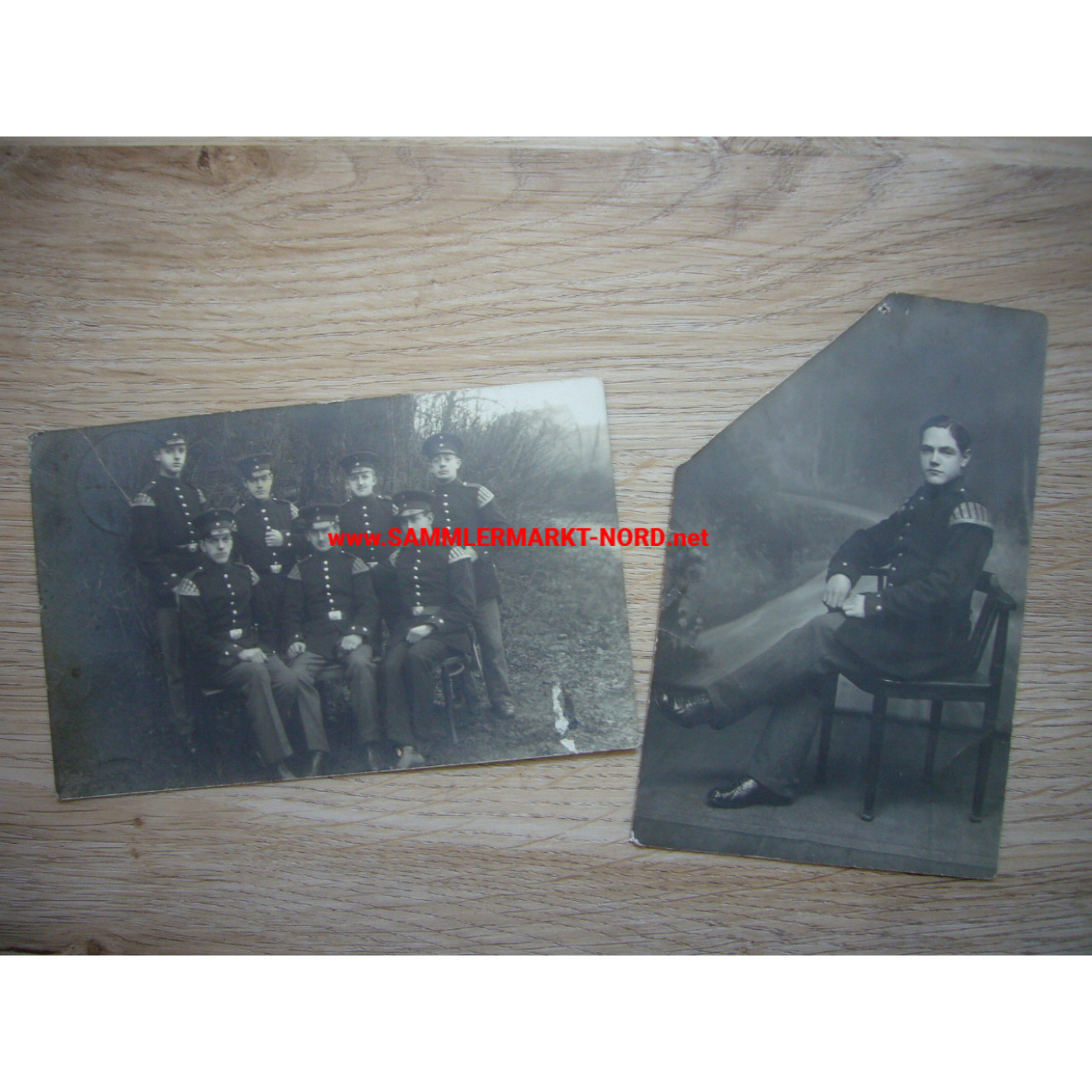 2 x Foto CULM Westpreußen - Ersatz-Bataillon Jäger Nr. 2 - Musiker