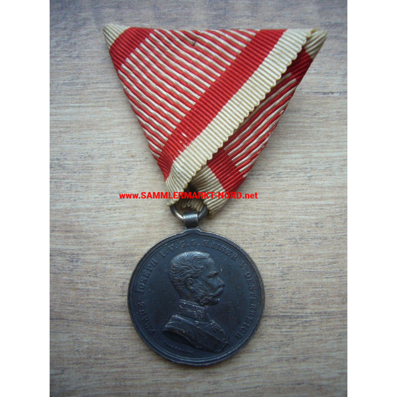 Imperial and Royal Austria - Silver Medal for Bravery 1st Class Emperor Franz Josef