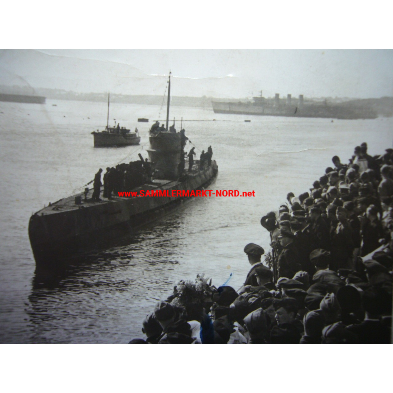 Kriegsmarine - U-Boot U 123 beim Einlaufen in den Hafen