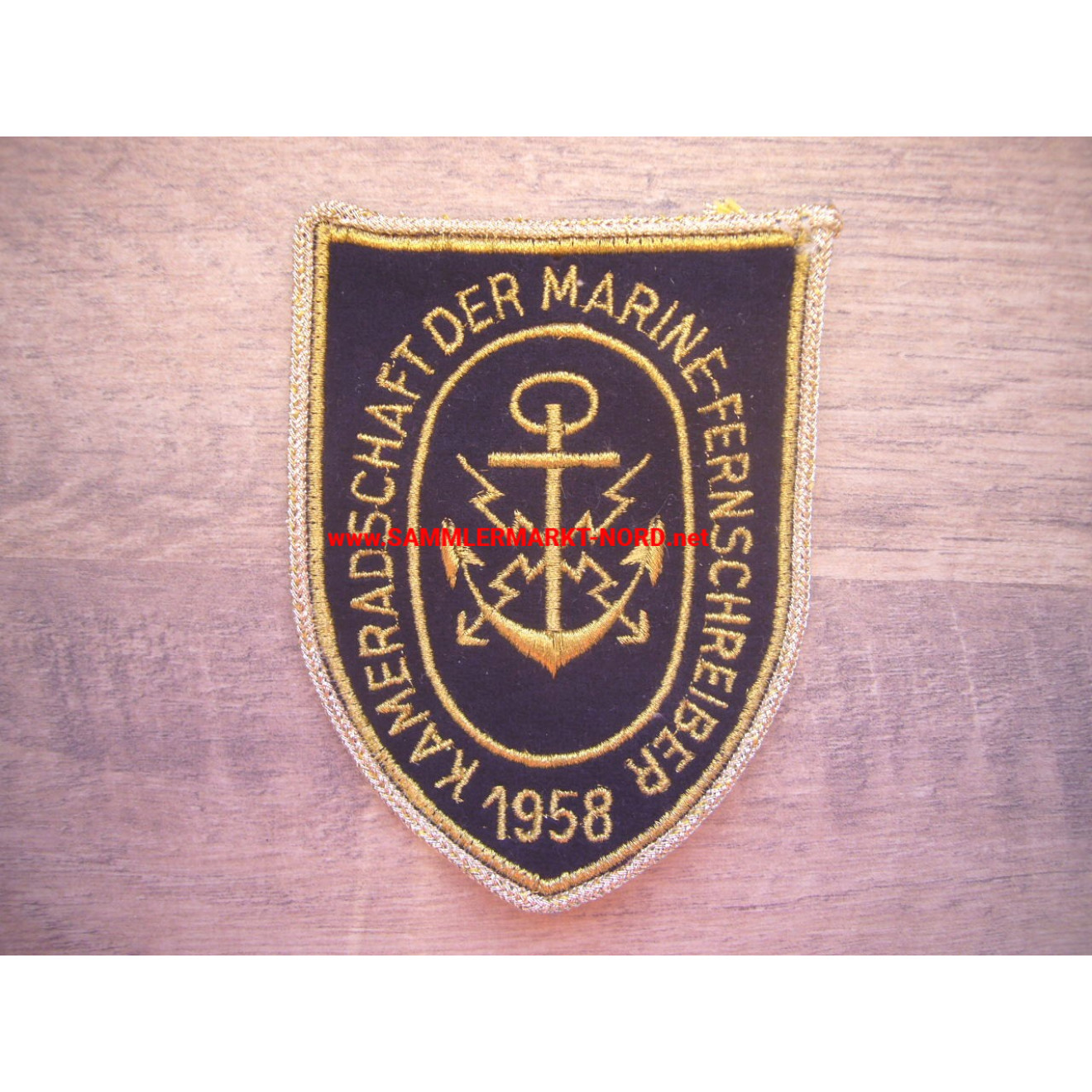 Comradeship of the naval telegraphers 1958 - Uniform badge
