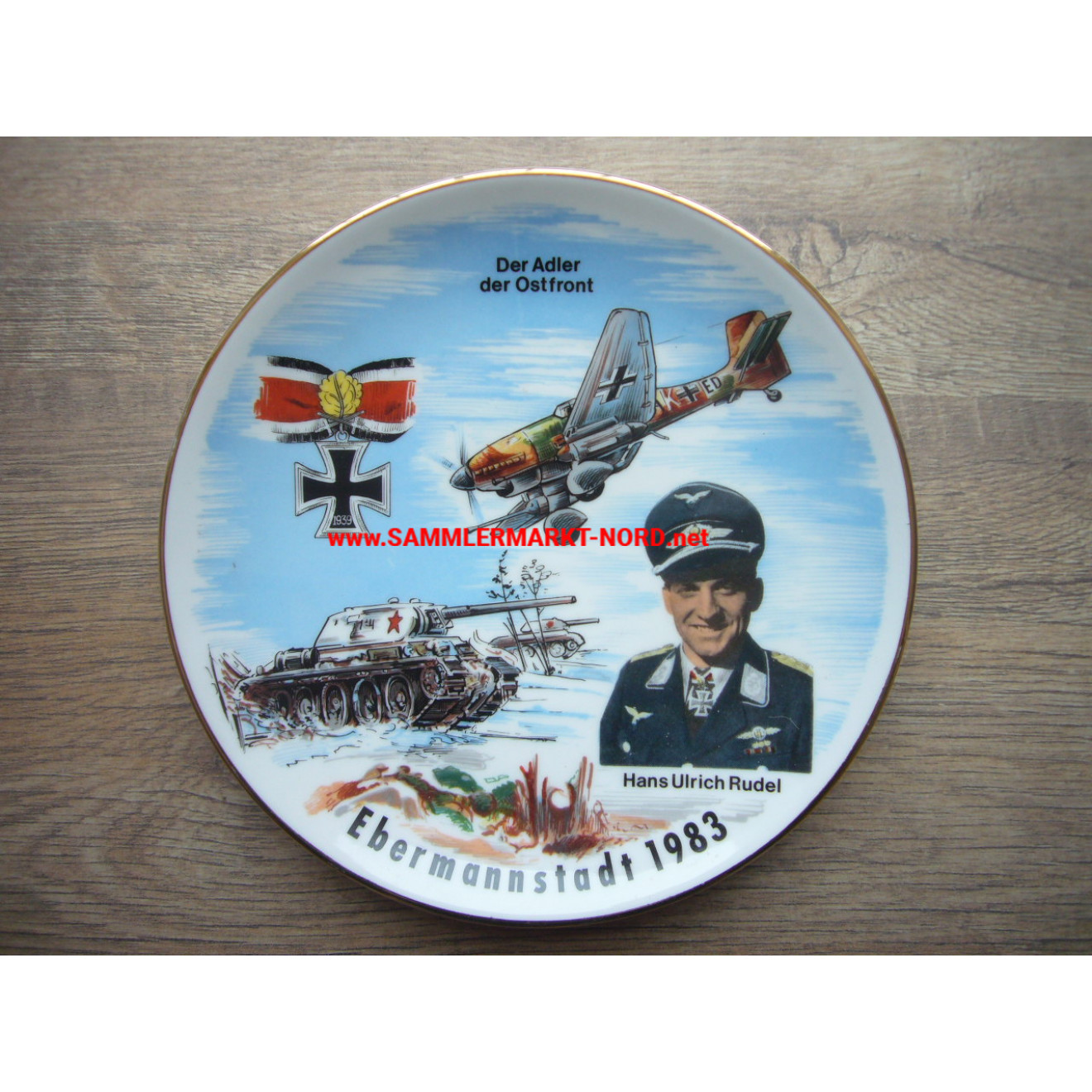 Luftwaffe - Hans-Ulrich Rudel - The Eagle of the Eastern Front - Commemorative plate