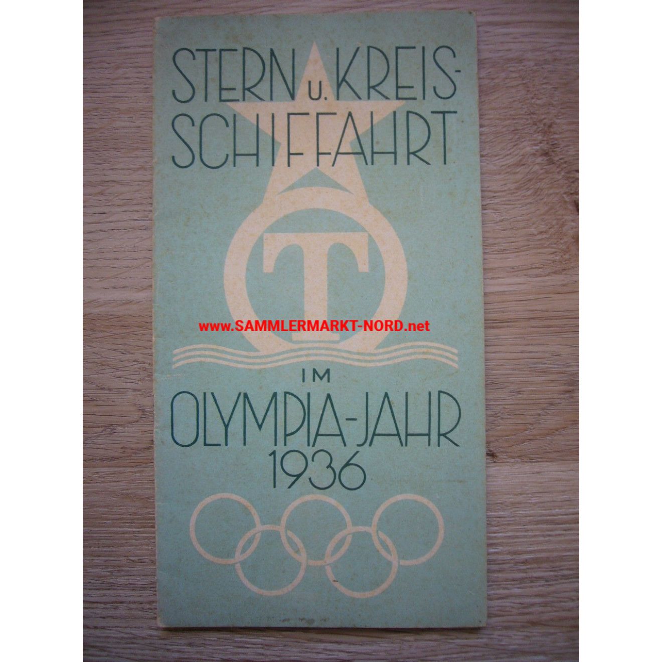 Berlin - Stern u. Kreis-Schifffahrt im Olympia Jahr 1936 - Prospekt