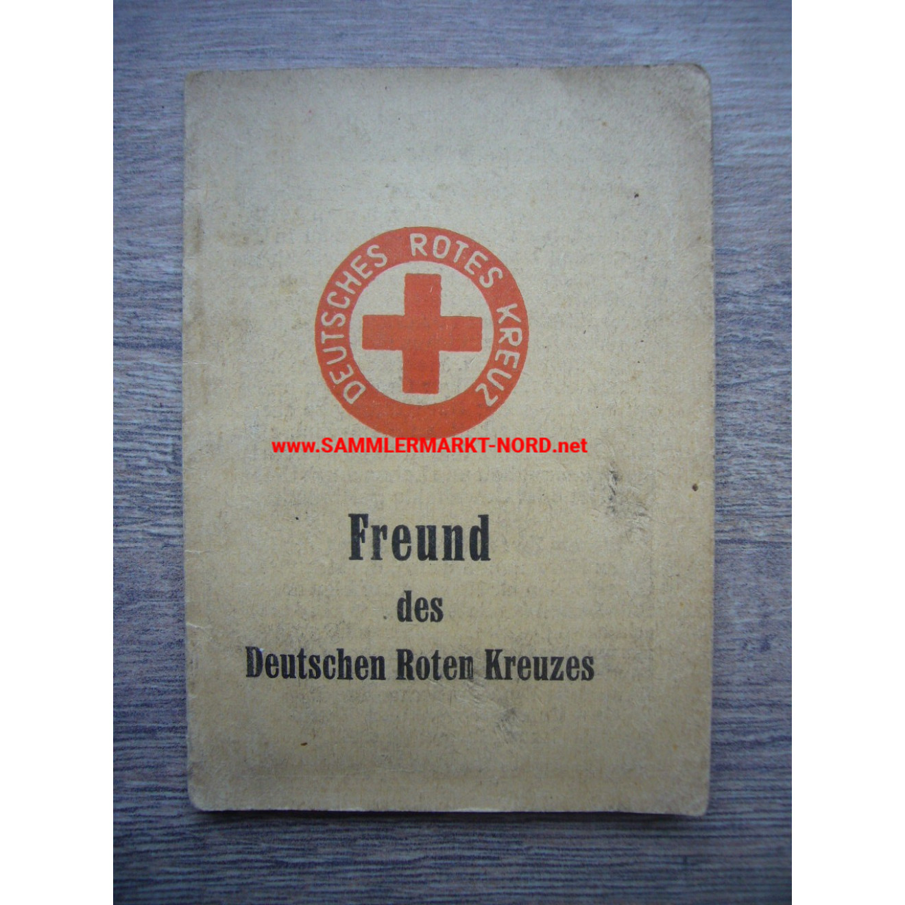 DDR - Friend of the German Red Cross - ID card