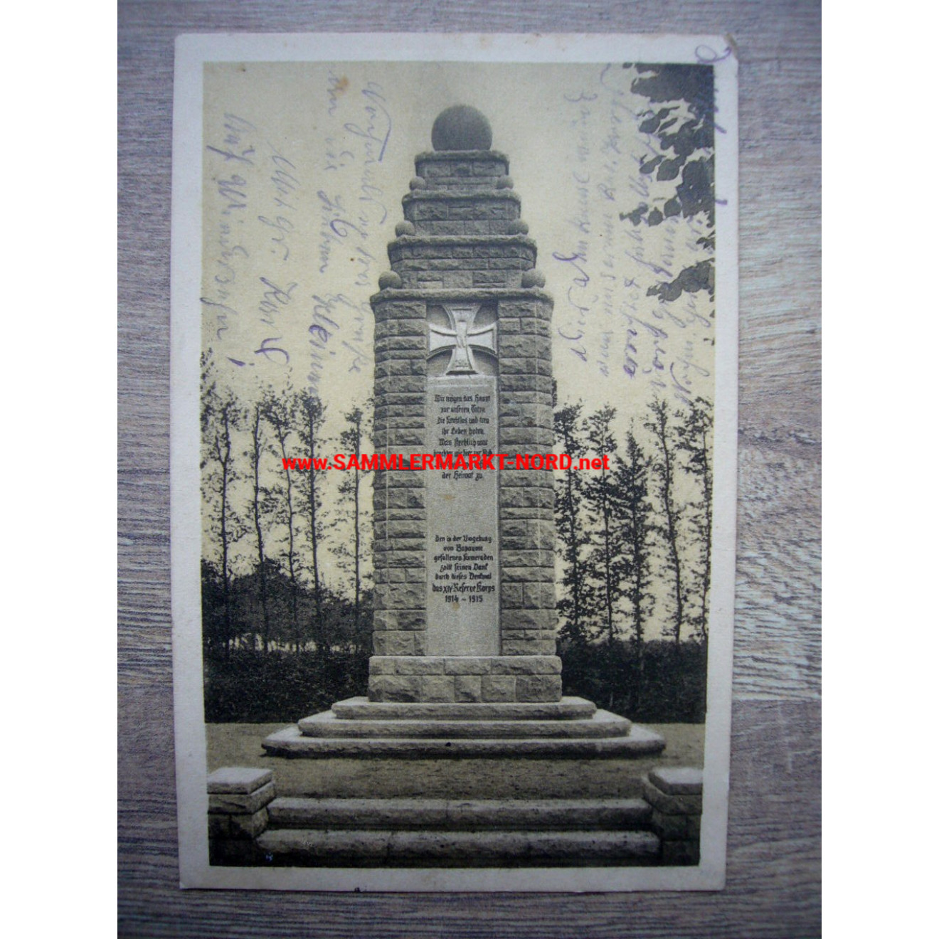 Bapaume (Frankreich) - Denkmal für Gefallene des XIV. Reserve Korps