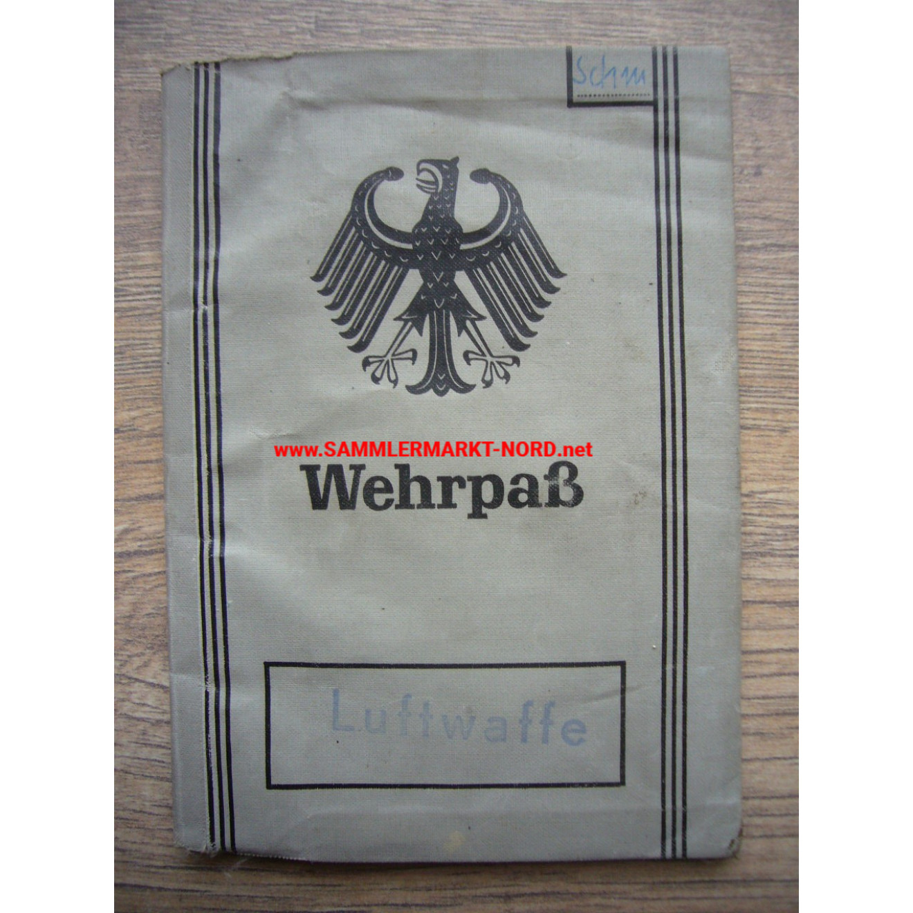 Bundesluftwaffe - Wehrpaß - FlaRakBtl. 24 (Oldenburg)