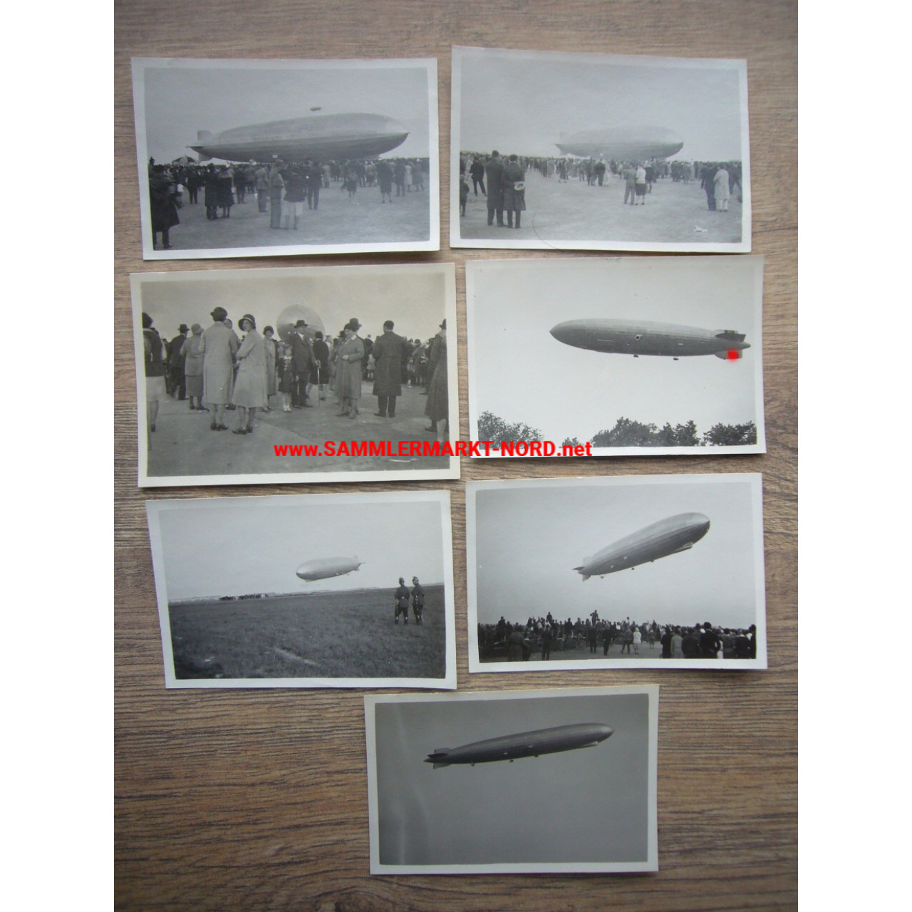 7 x Foto Zeppeline LZ 127 und LZ 129 bei Flugveranstaltung